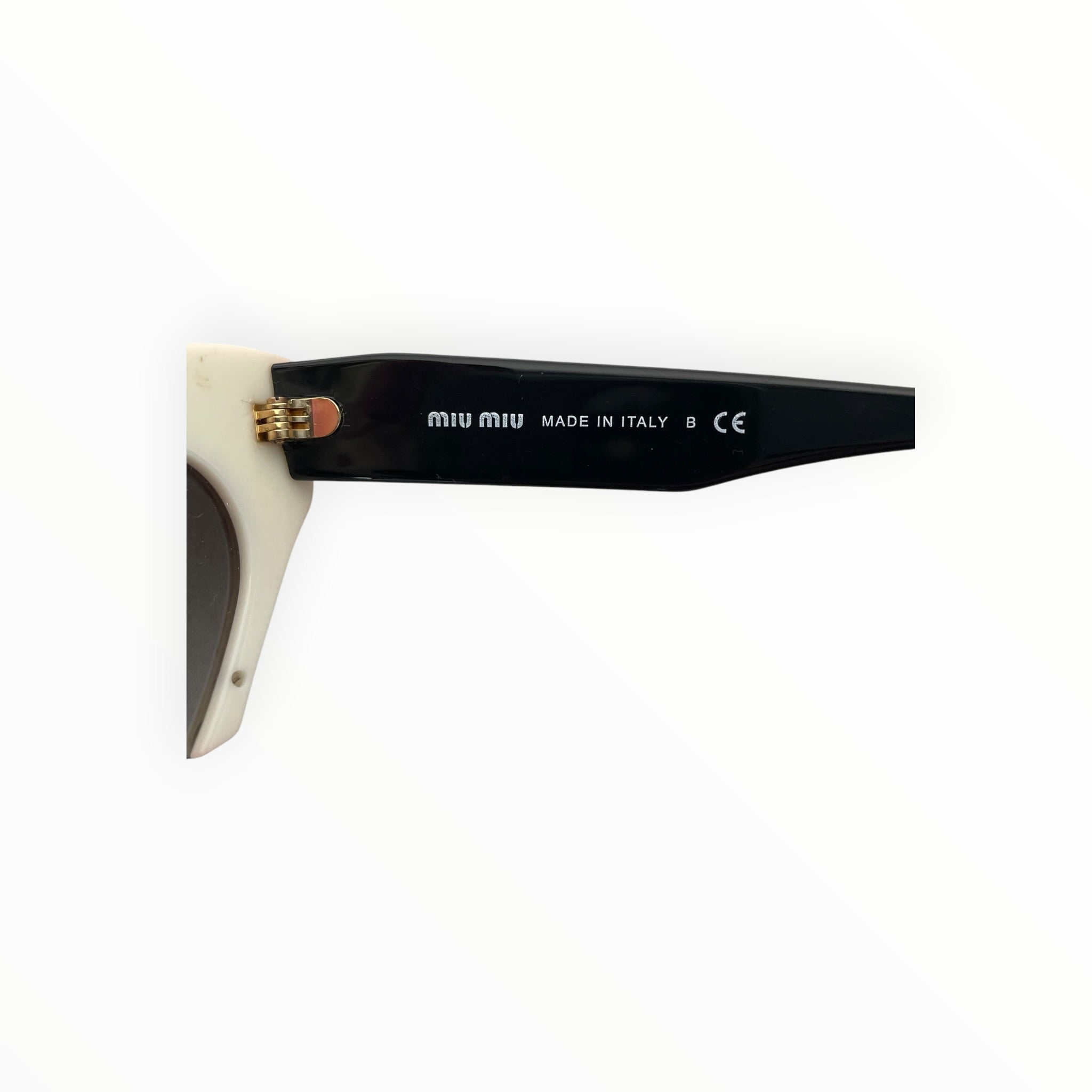 MIU MIU/Sunglasses/Plastic/WHT/Rimless/smu 10os view 6
