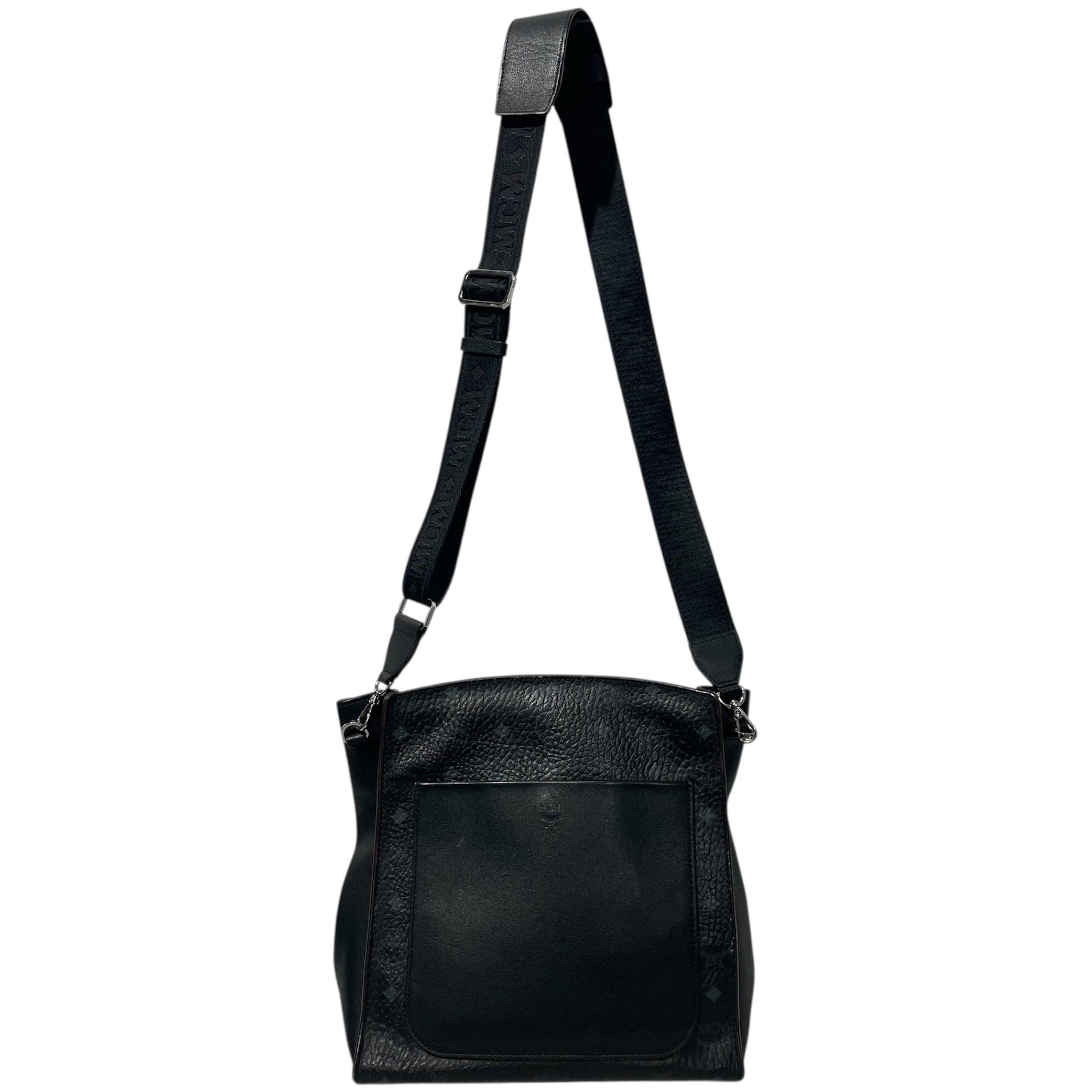 MCM/Cross Body Bag/M/Monogram/Leather/BLK/BLACK MCM MONOGRAM BAG view 2