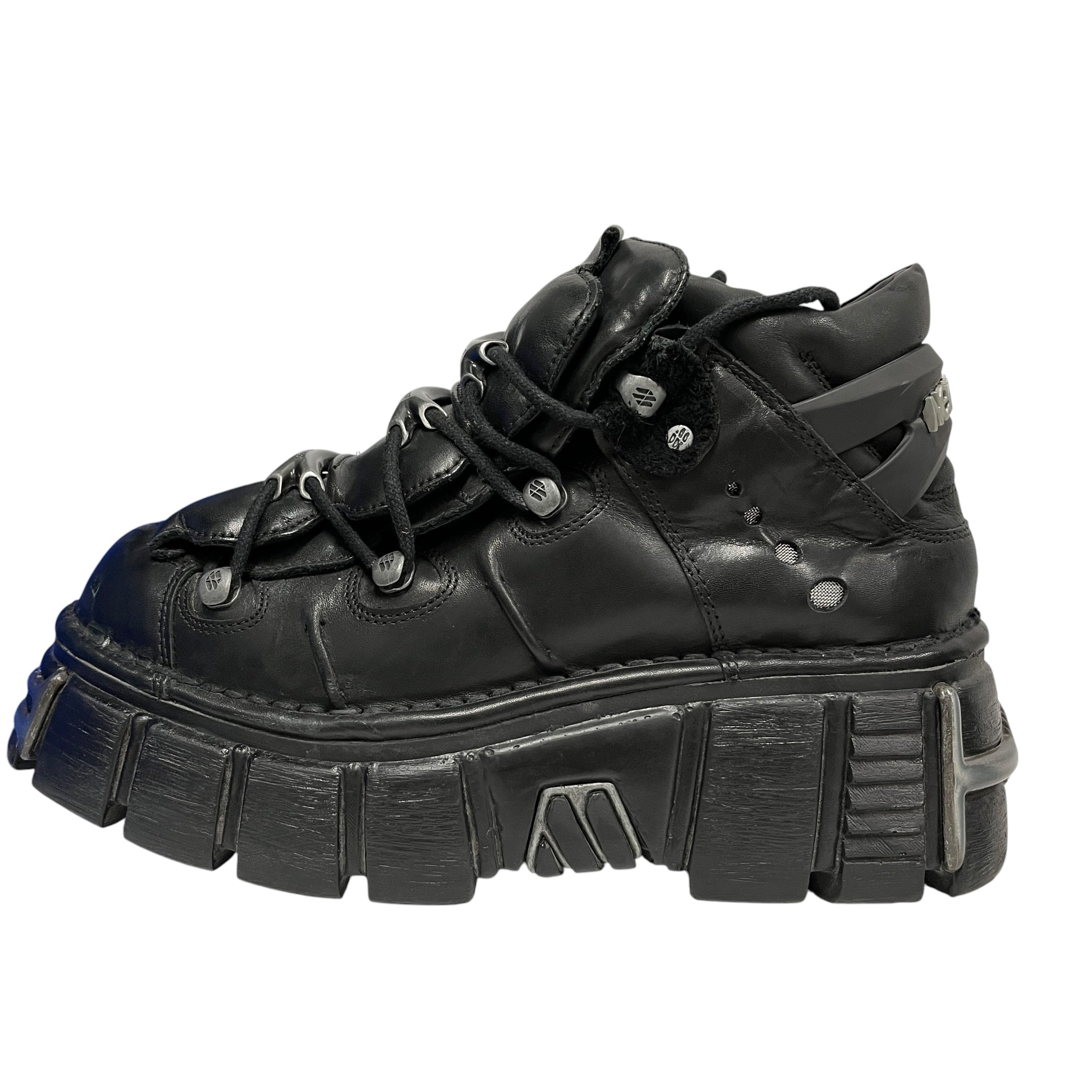 NEW ROCK/Hi-Sneakers/EU 44/Leather/BLK/106-S1 view 7