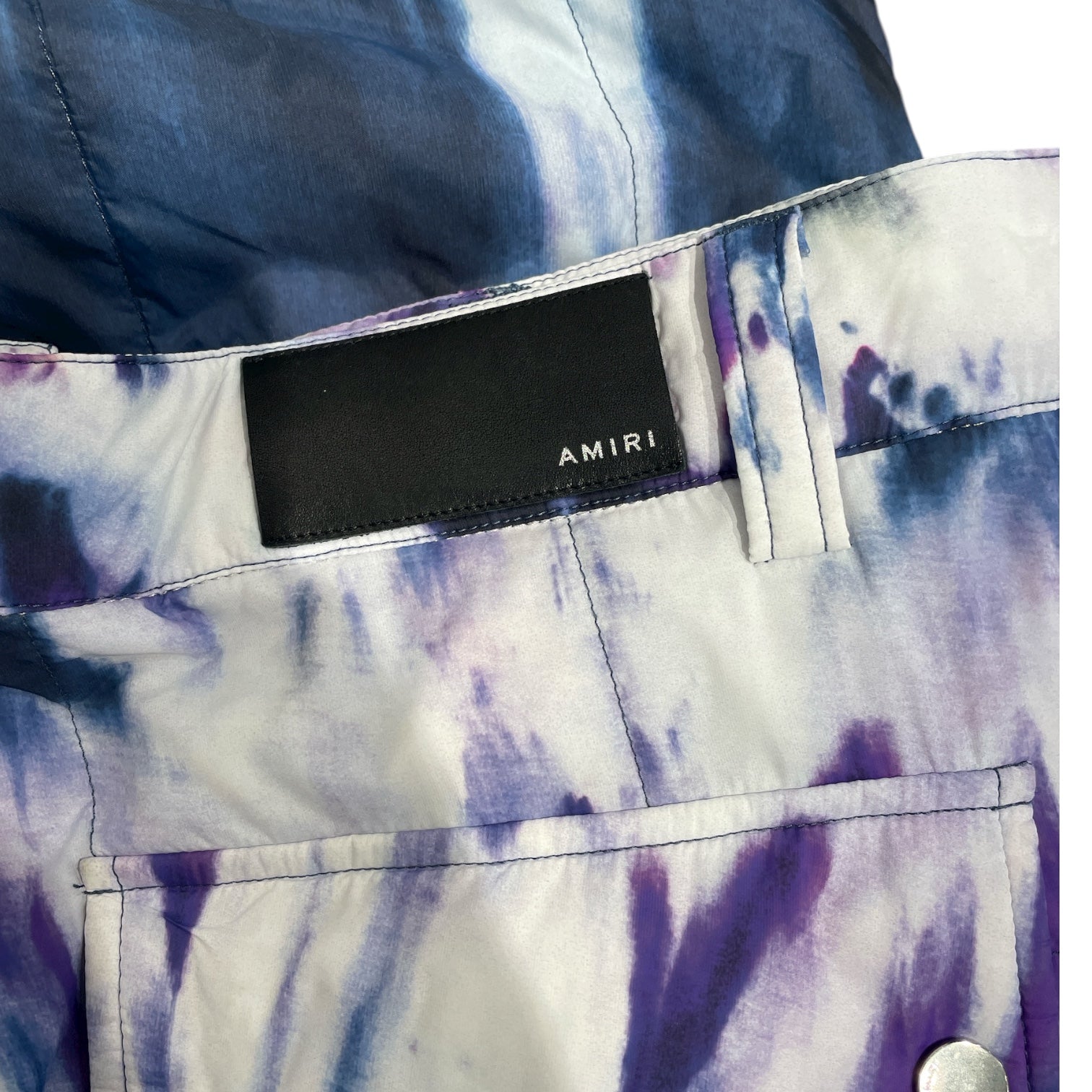 AMIRI/Pants/54/Nylon/BLU/All Over Print/QUILTED TIE DYE PANTS view 3