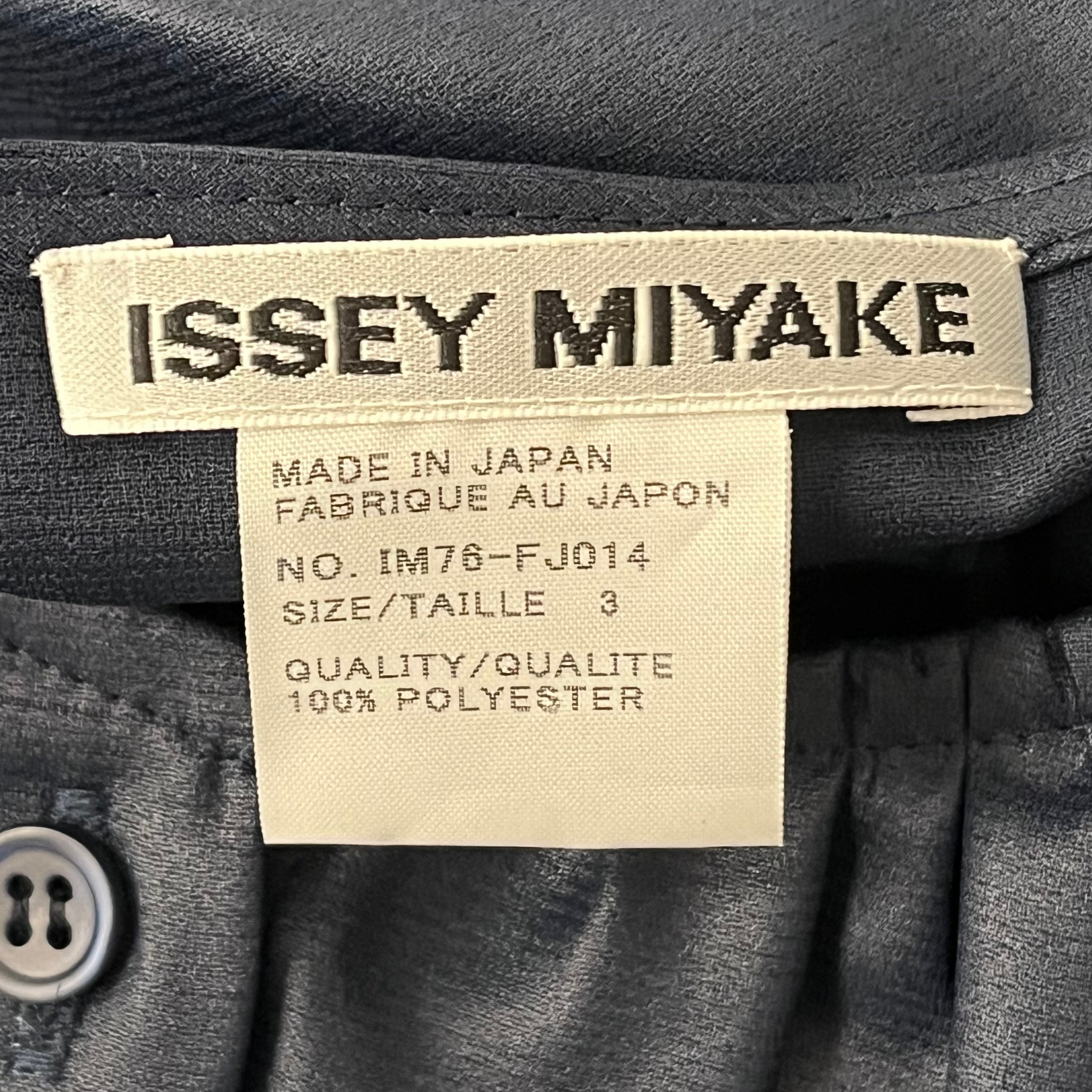 ISSEY MIYAKE/LS Blouse/3/Polyester/NVY/IM78-FJ014 view 3