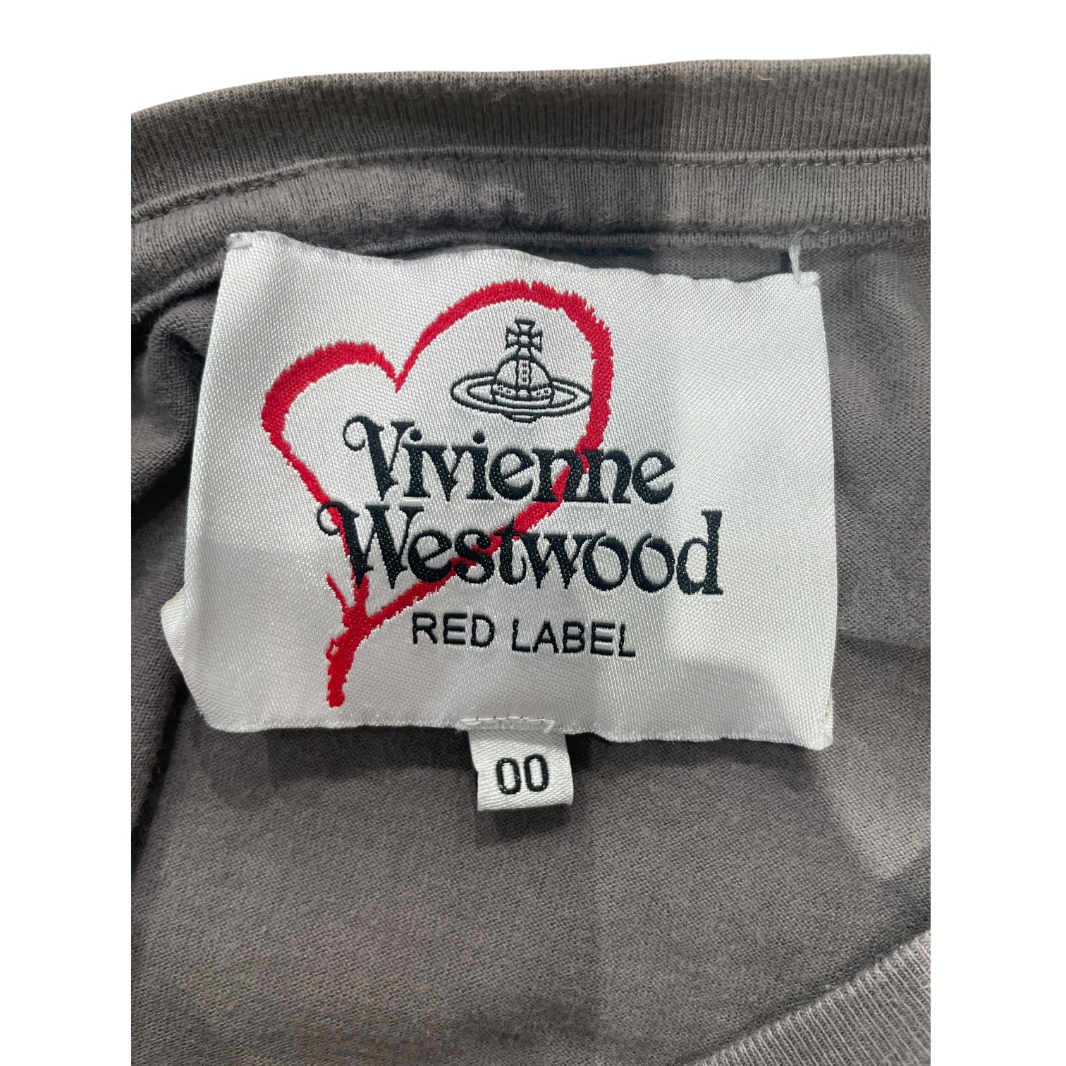 Vivienne Westwood/T-Shirt/Graphic/Cotton/GRY/FRINGE DRAWSTRING view 3
