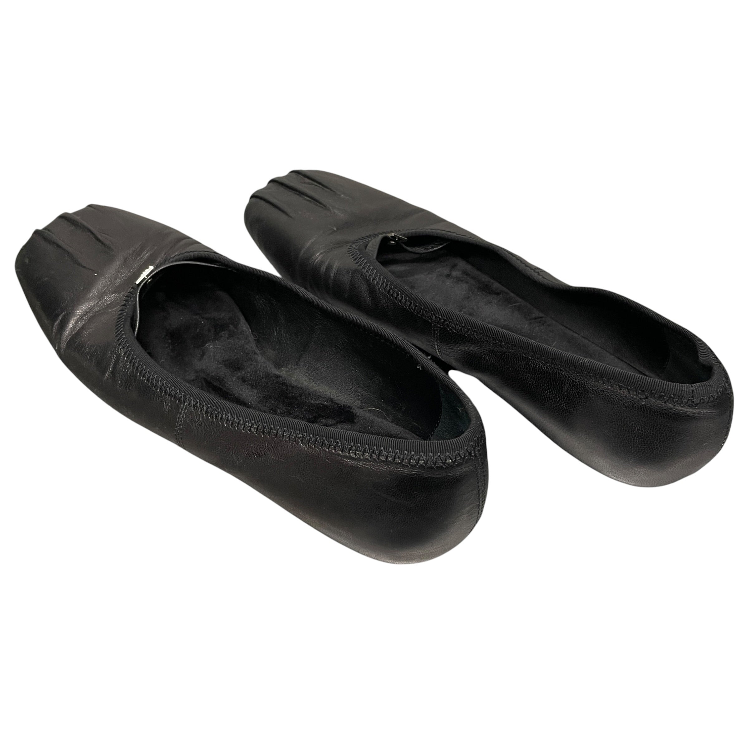 GIVENCHY/Flat Shoes/EU 39/Leather/BLK/4G PLEATED BALLET FLATS view 2