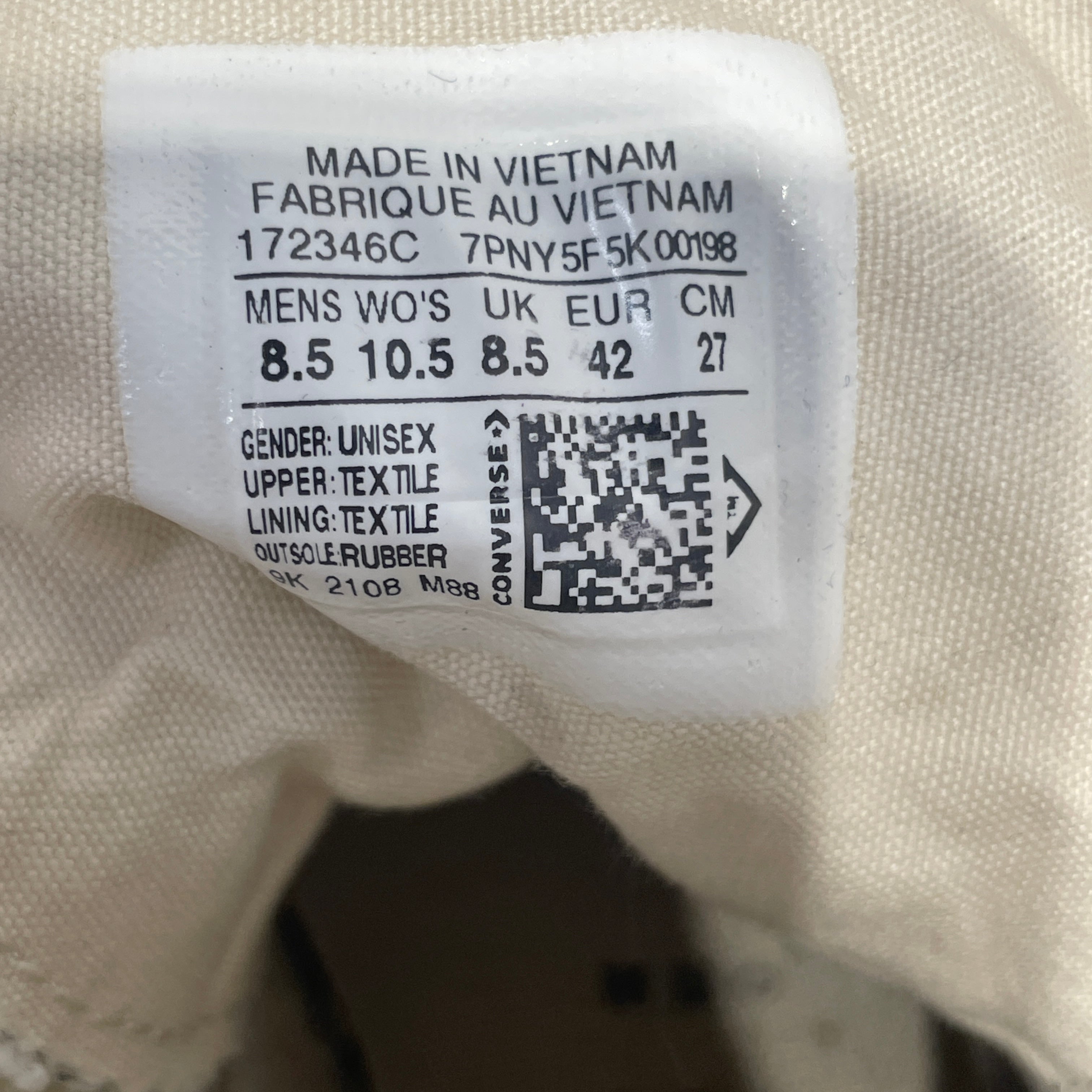 CONVERSE/Rick Owens/Hi-Sneakers/US 8/Cotton/WHT/ view 4
