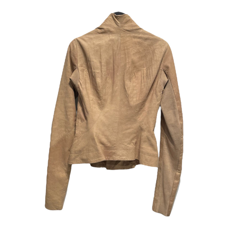 Rick Owens/Jacket/40/Leather/BEG/beige leather jacket