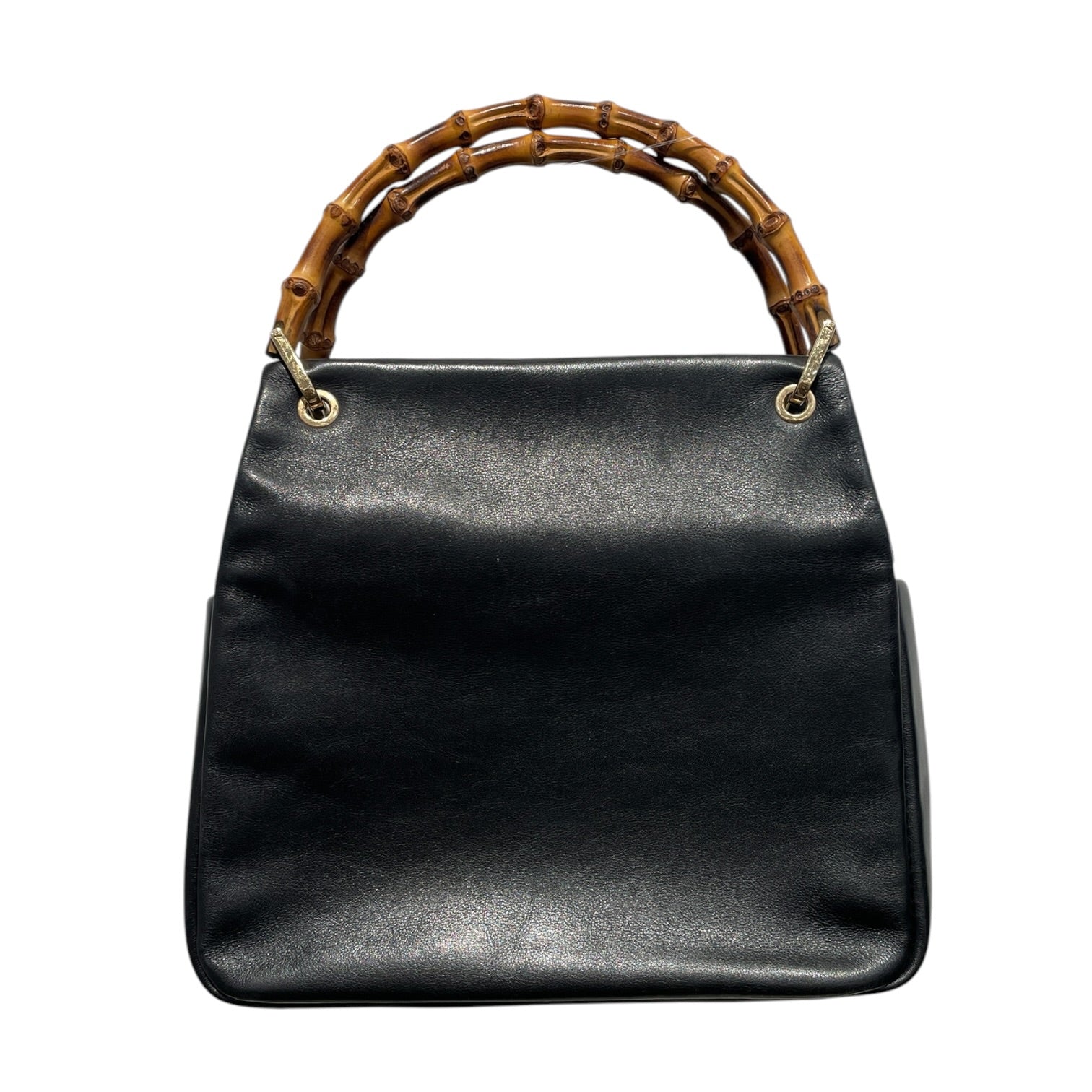 GUCCI/Hand Bag/Leather/BLK/BAMBOO HANDLE view 1