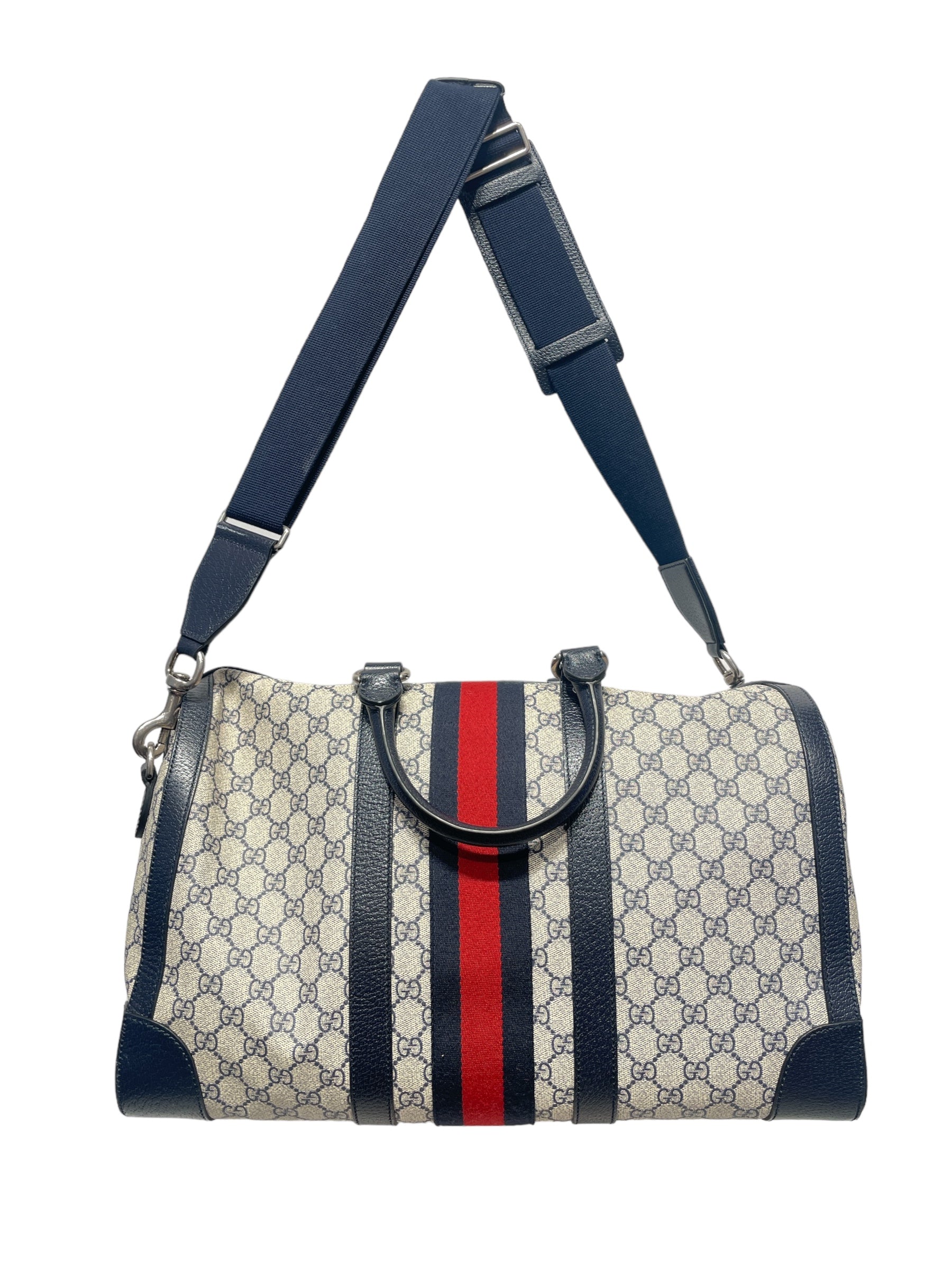 GUCCI/Cross Body Bag/OS/Monogram/Leather/BEG/Ophidia  GG supreme travel bag view 2