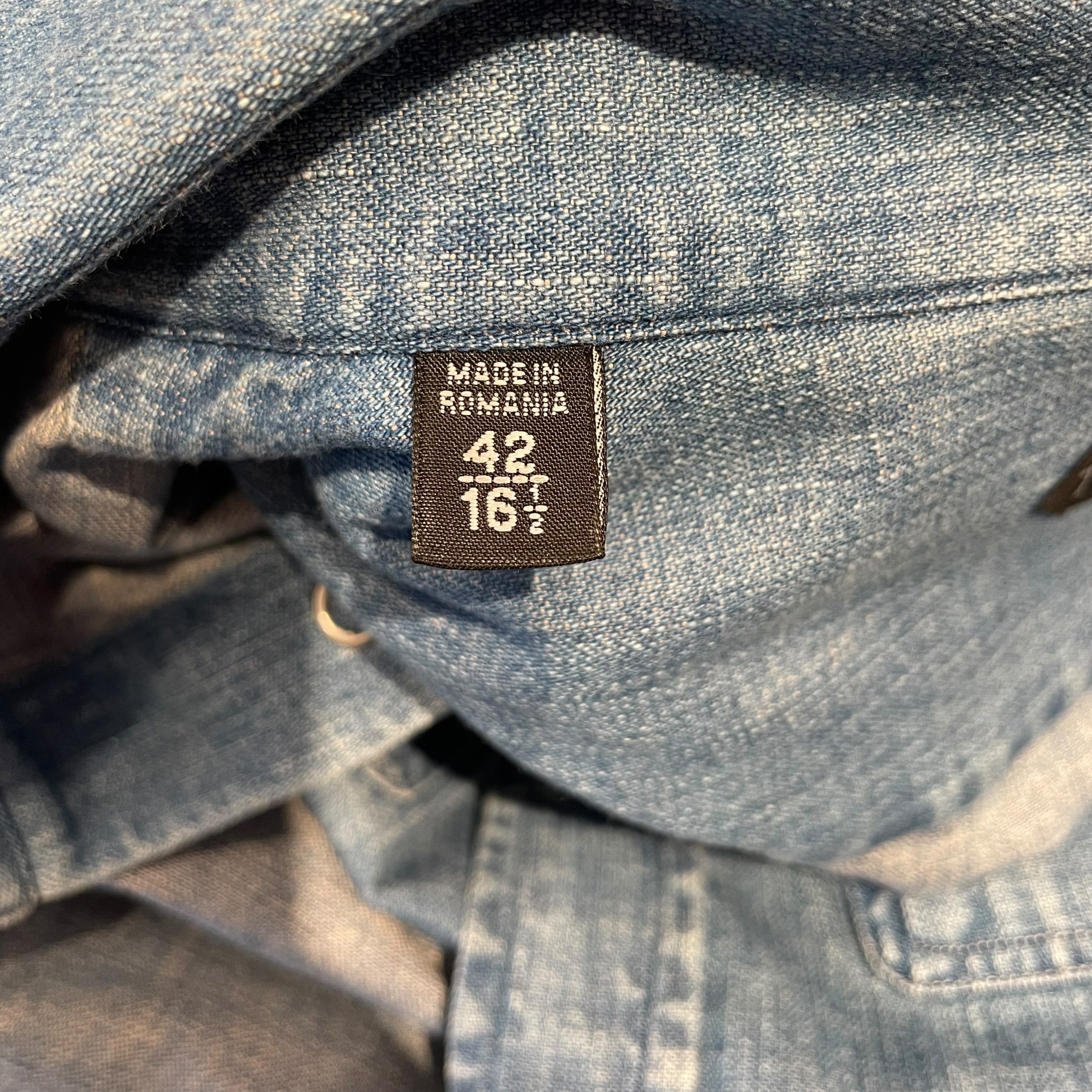 TOM FORD/Polo Shirt/42/Cotton/BLU/DENIM SHIRT view 4