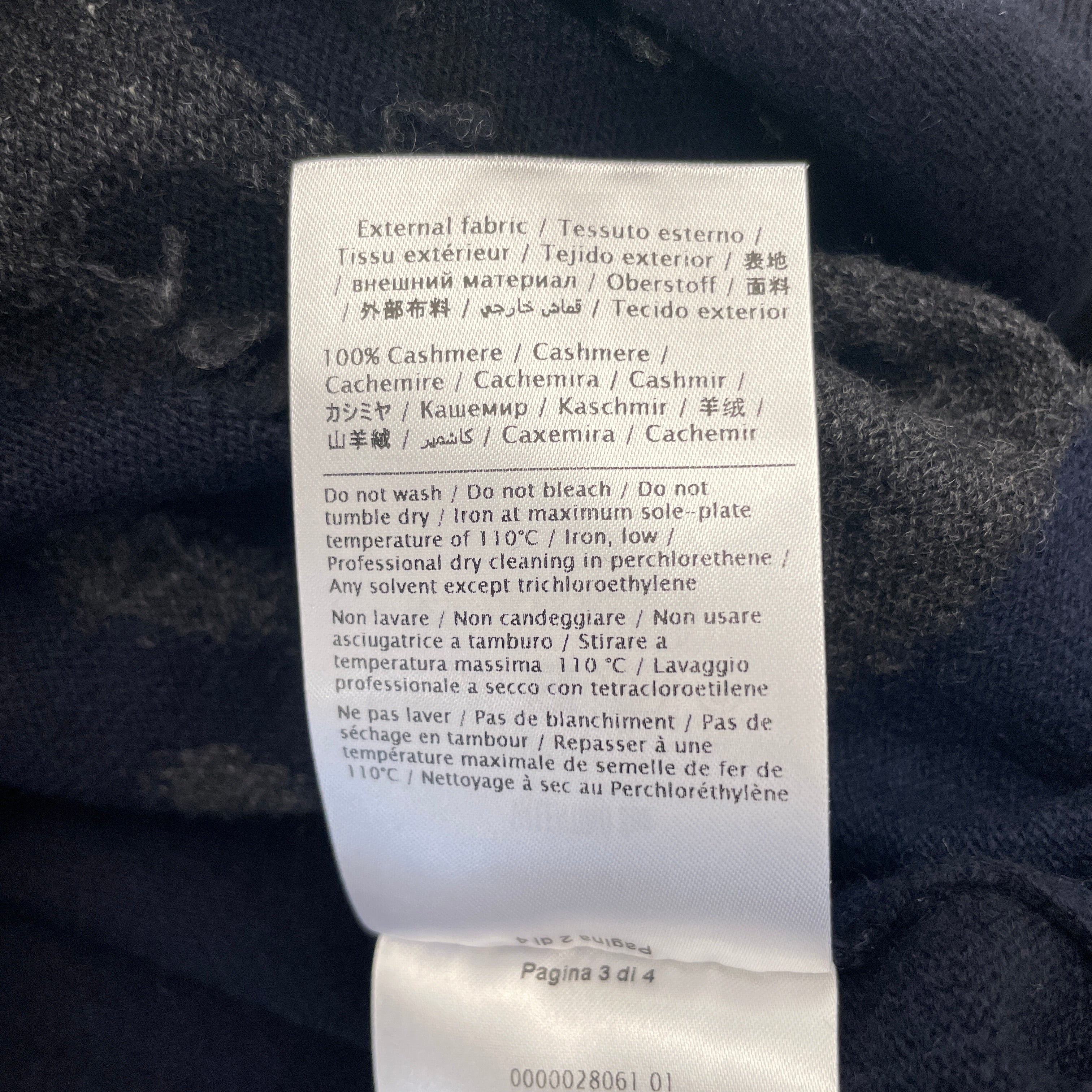 VALENTINO/Sweater/XL/Camouflage/Cashmere/NVY/camo navy view 3