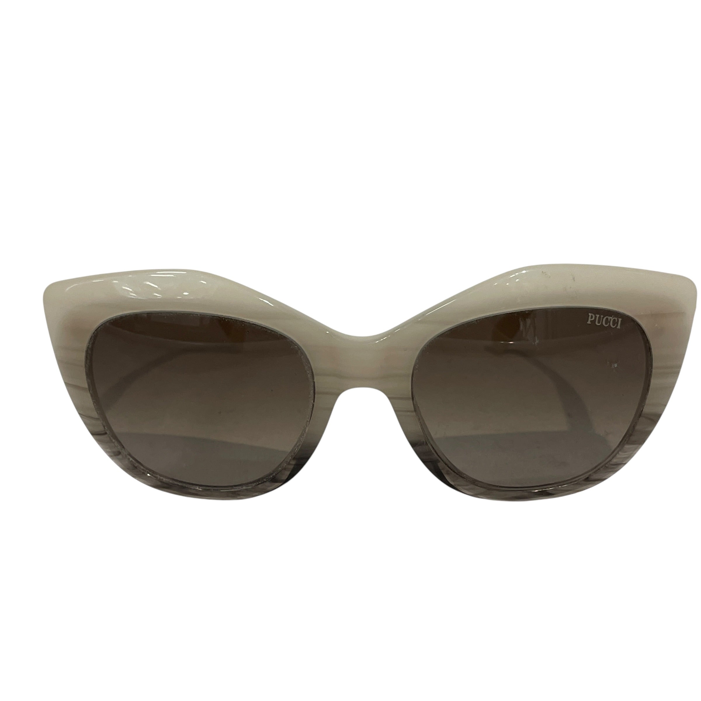 EMILIO PUCCI/Sunglasses/Plastic/CRM/ view 1
