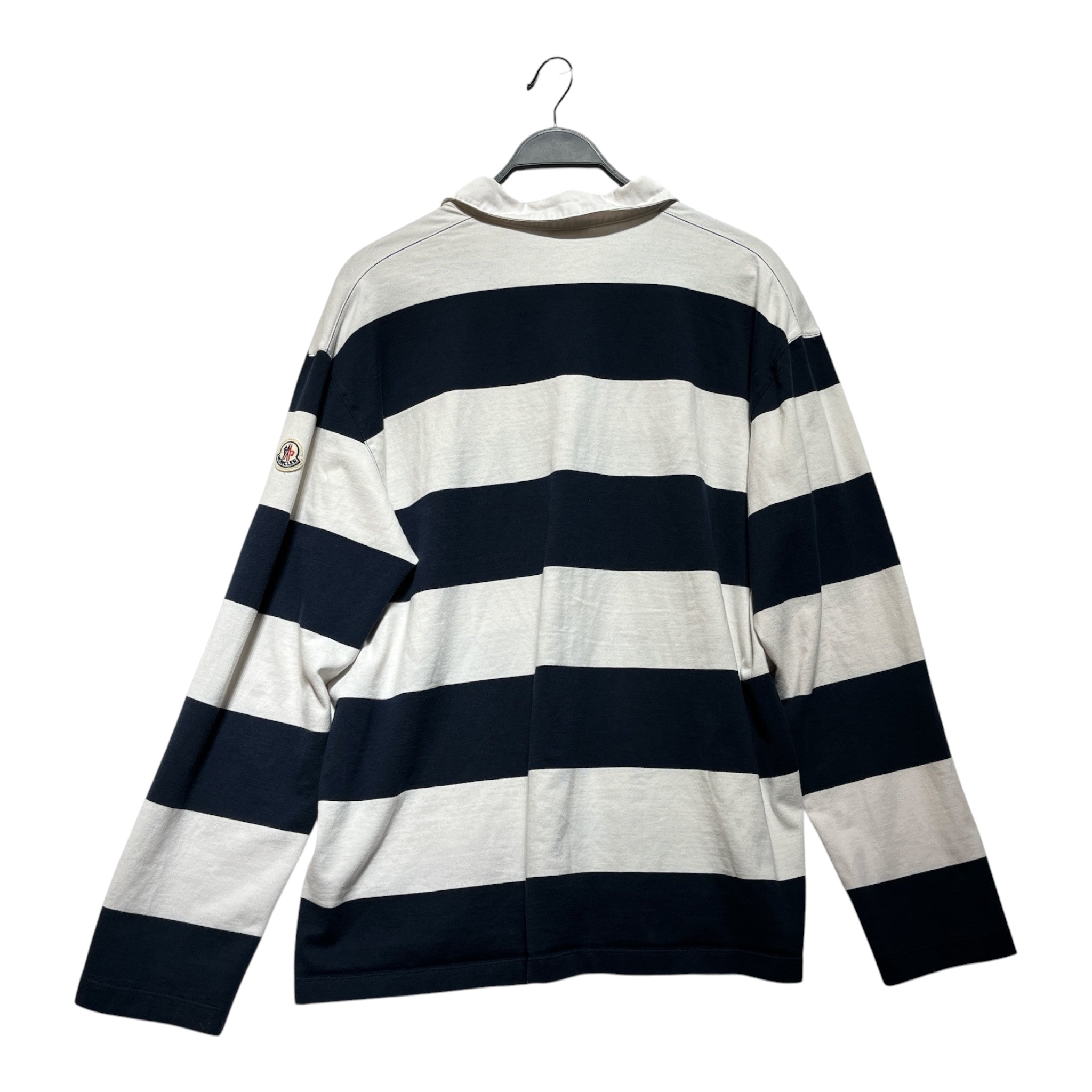 MONCLER/Polo Shirt/XXL/Cotton/NVY/Stripe/ view 2