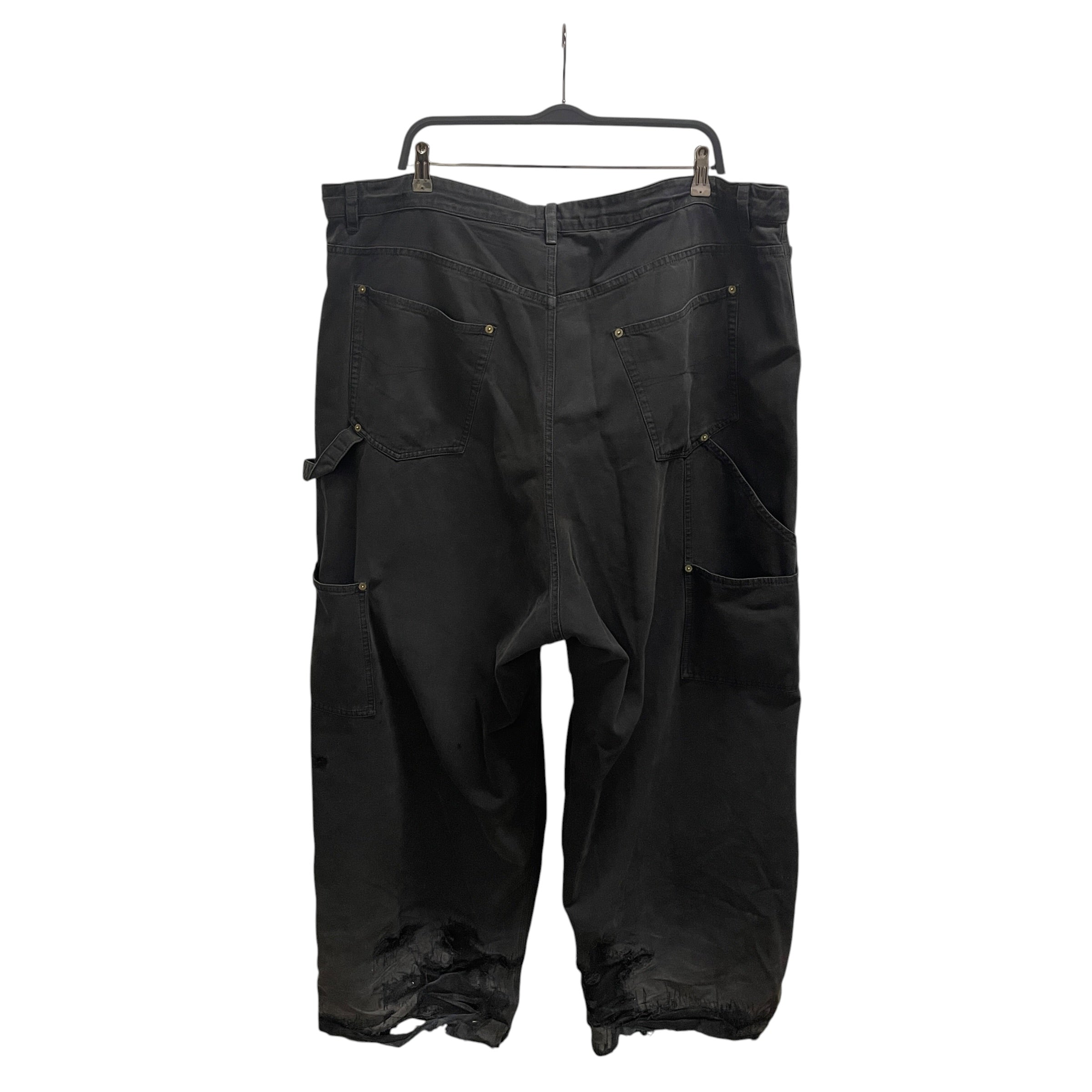 BALENCIAGA/Straight Pants/54/Cotton/BLK/WIDE LEG/DRAWSTRING view 2