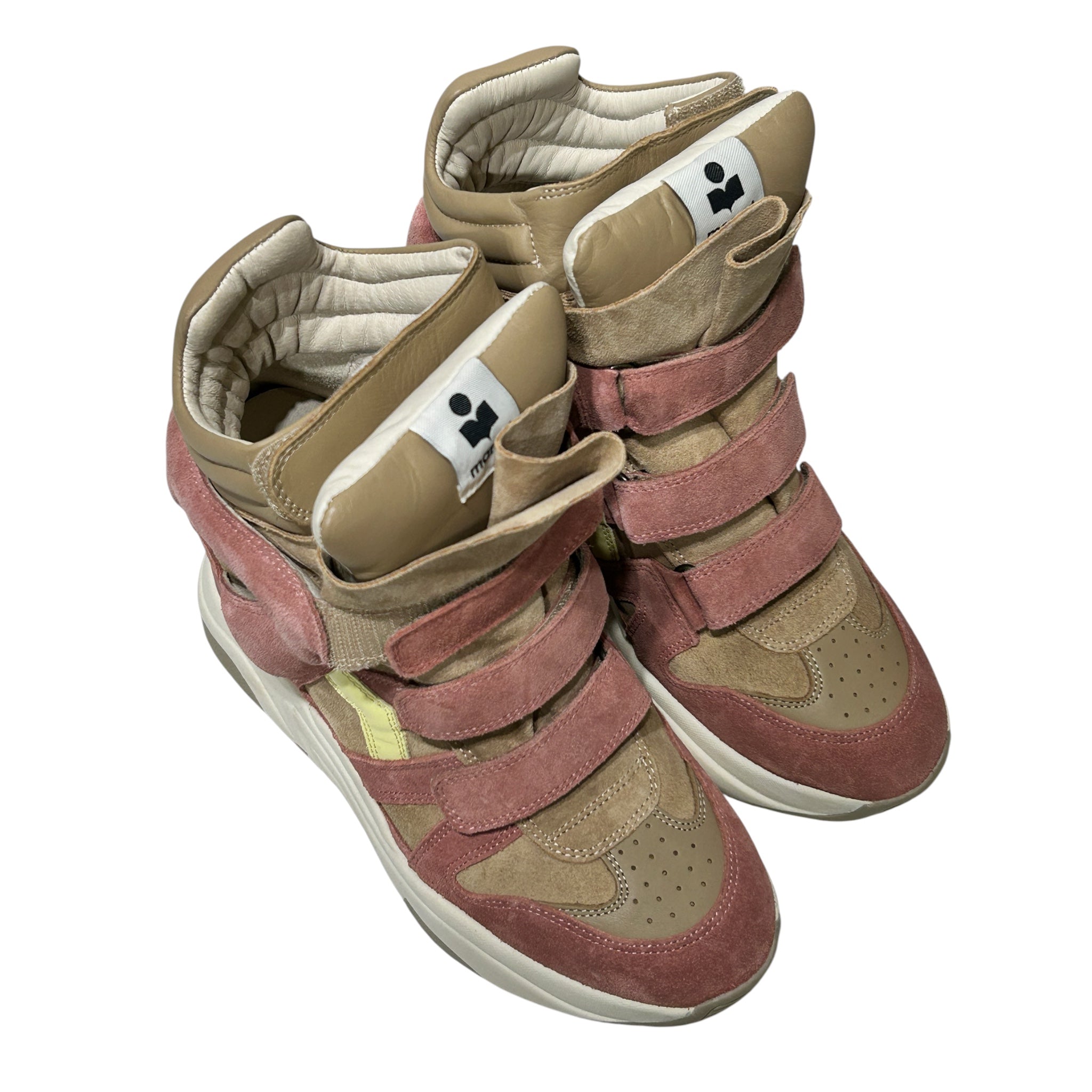 ISABEL MARANT/Hi-Sneakers/EU 40/Leather/BEG/wedge sneaker view 4