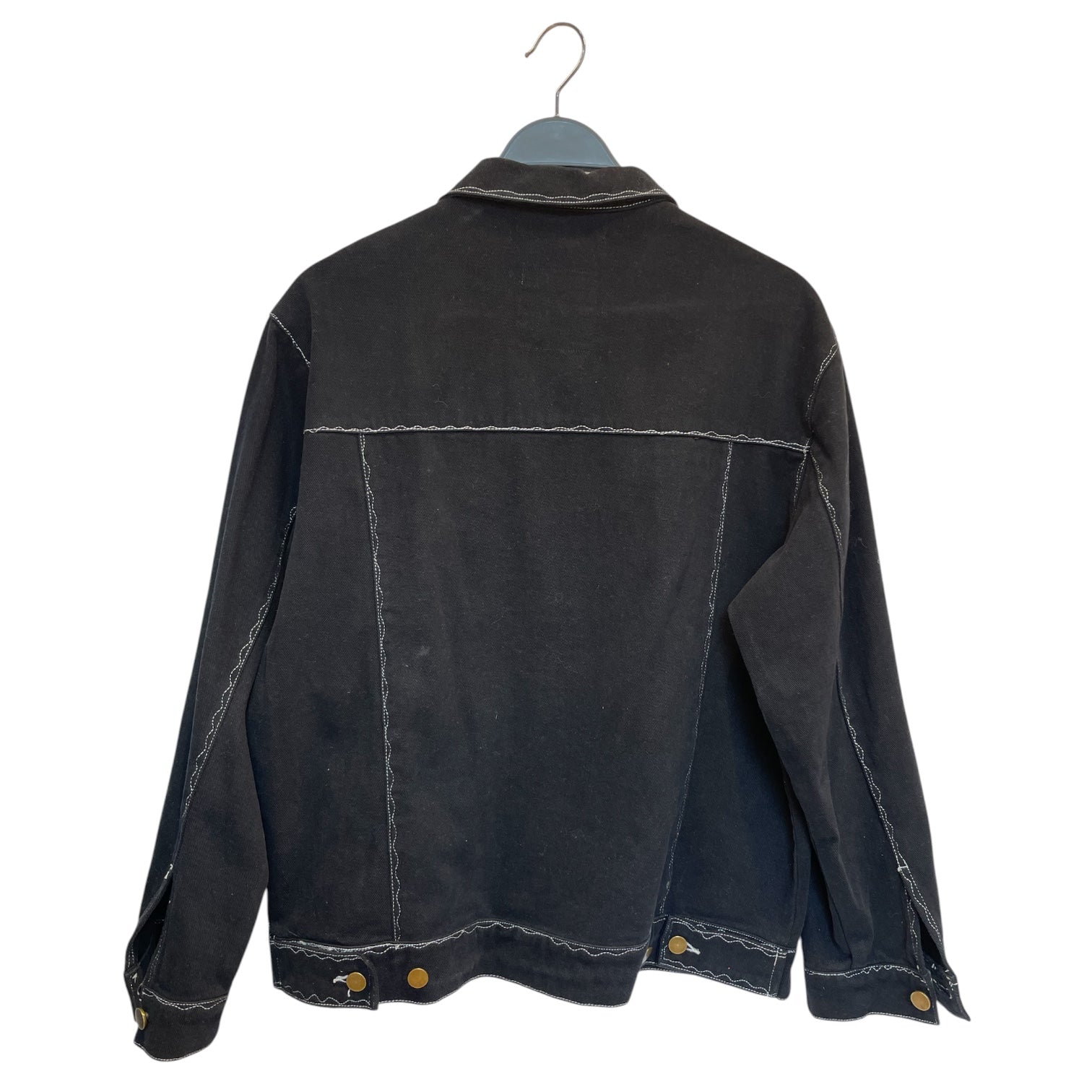 KIDSUPER STUDIOS/Denim Jkt/M/Corduroy/BLK/MESSY STICHED view 2