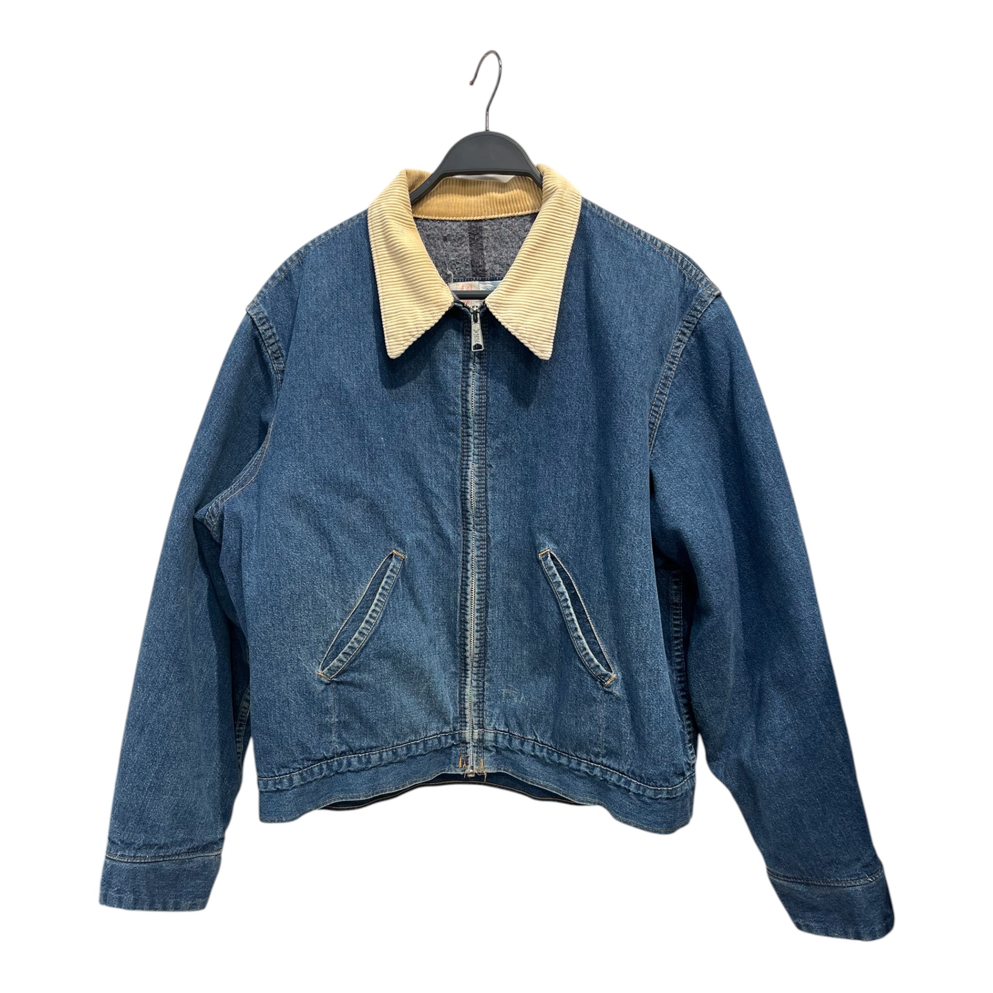 Vintage/Denim Jkt/XL/Cotton/NVY/fieldmasterblanketbeigecollar view 1