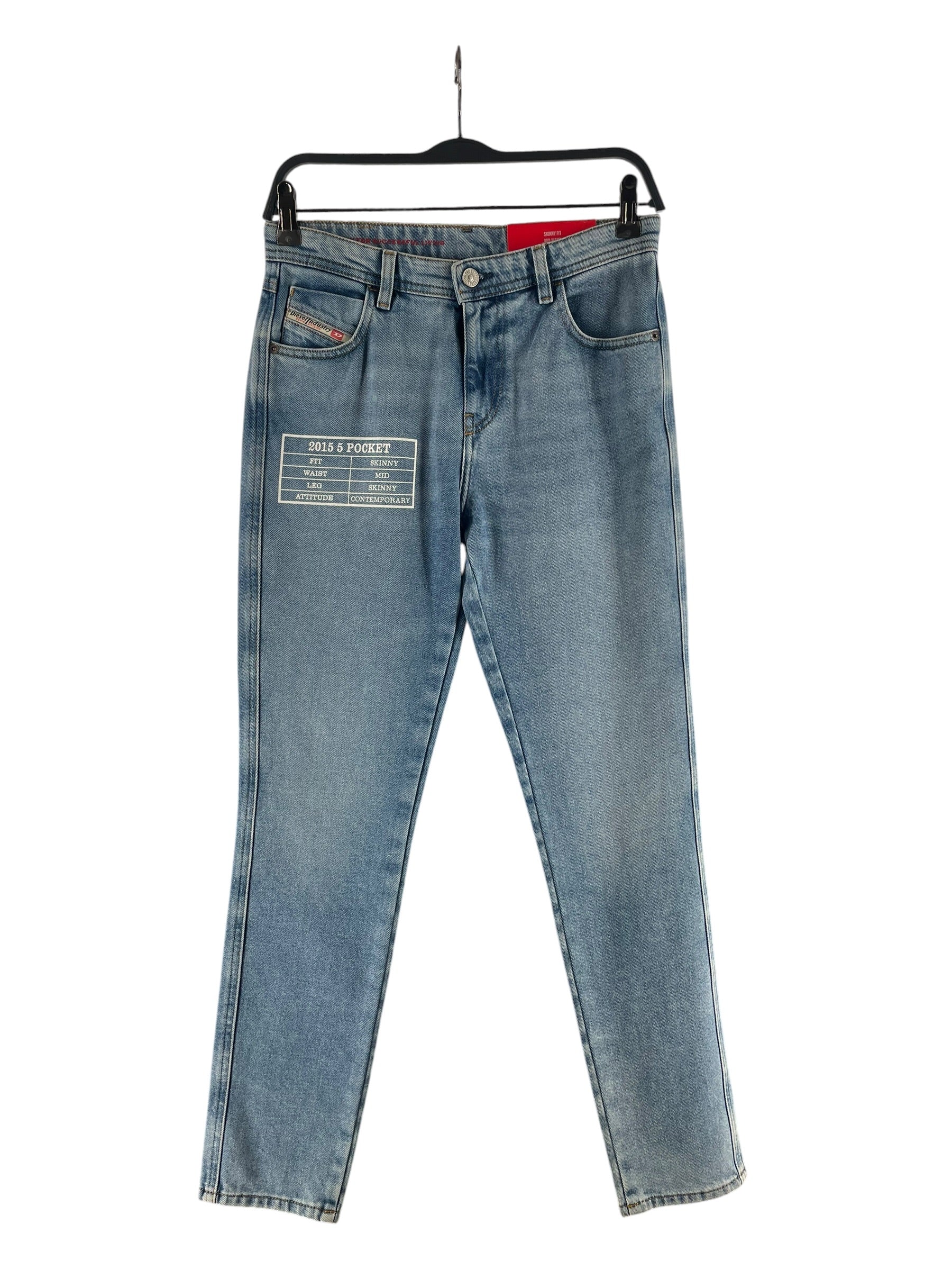 DIESEL/Skinny Pants/26/Graphic/Cotton/BLU/2015 5 POCKET SKINNY view 1