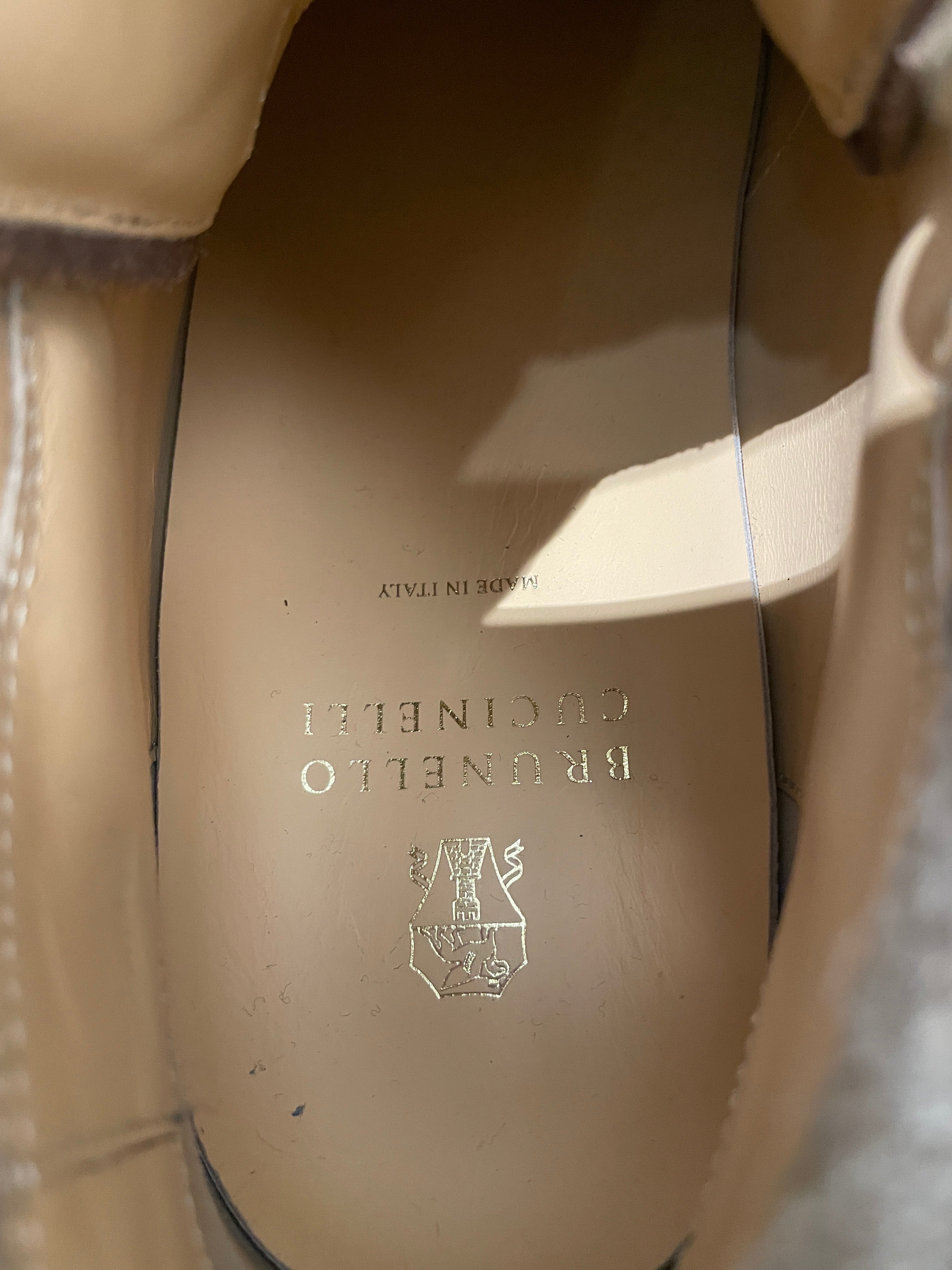 BRUNELLO CUCINELLI/Shoes/US 7/Leather/BRW/METALLACEUP view 6