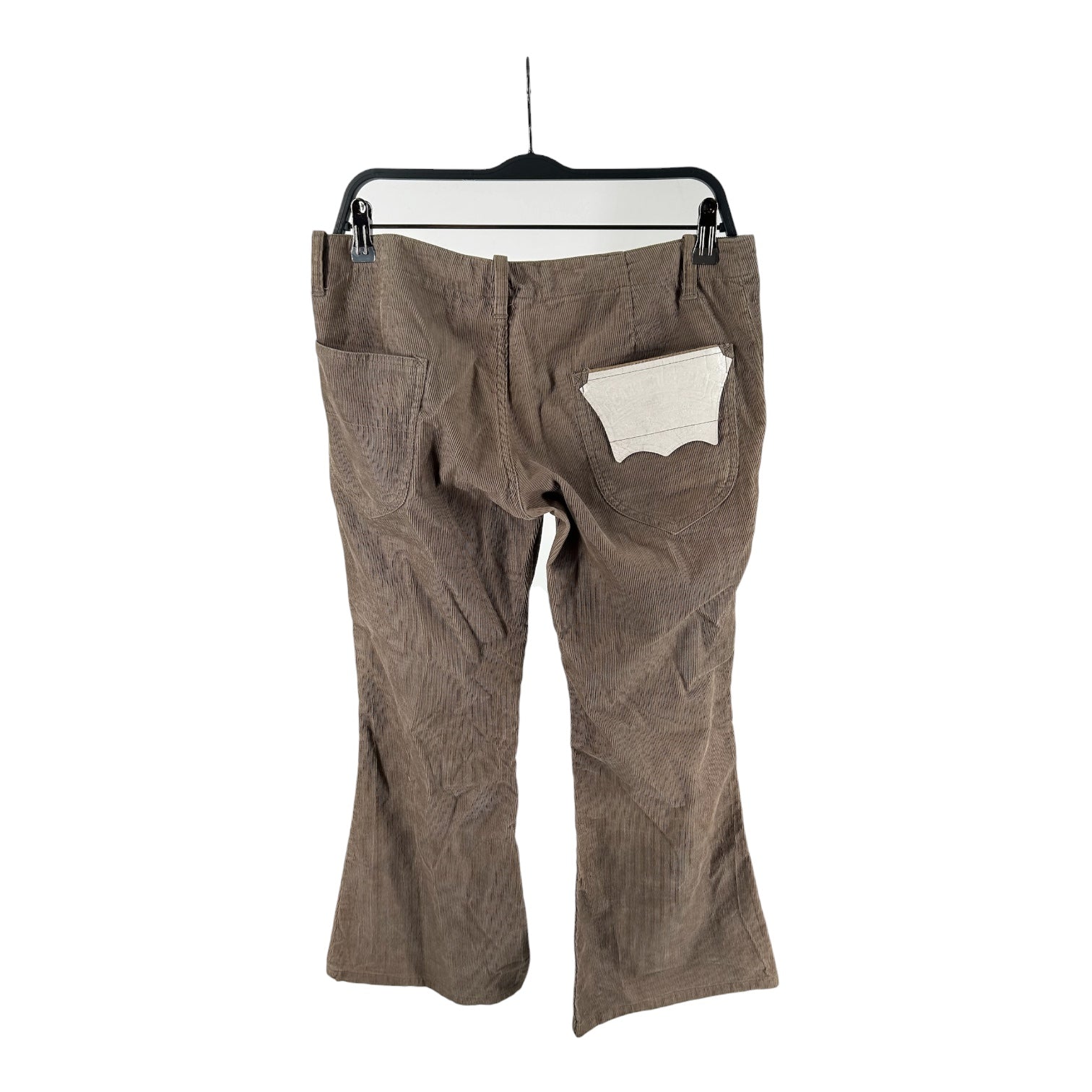 MIHARA YASUHIRO/Cropped Pants/34/Corduroy/BEG/BACK LEATHER PATCH view 2