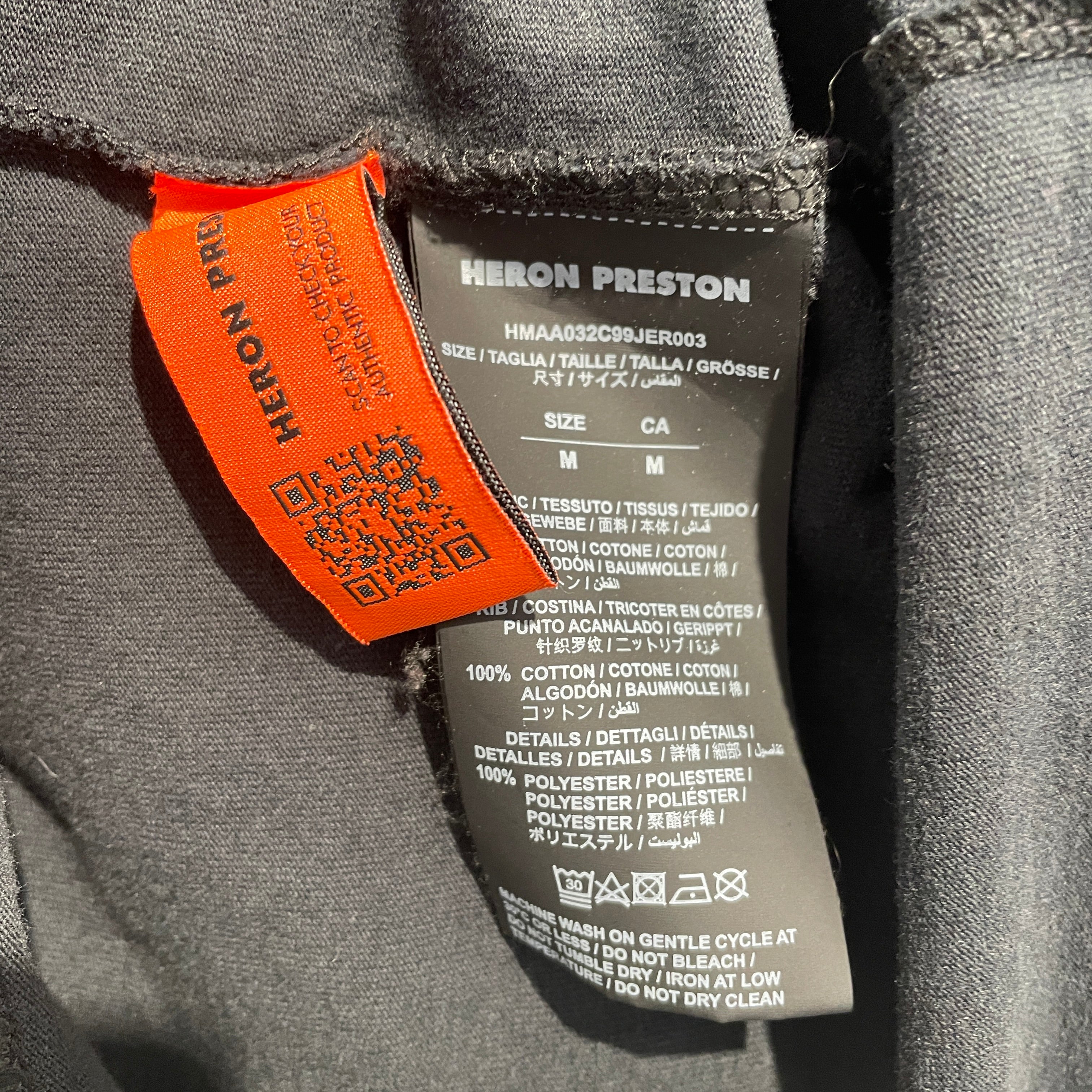 HERON PRESTON/T-Shirt/M/Cotton/BLK/Graphic/HERON view 3