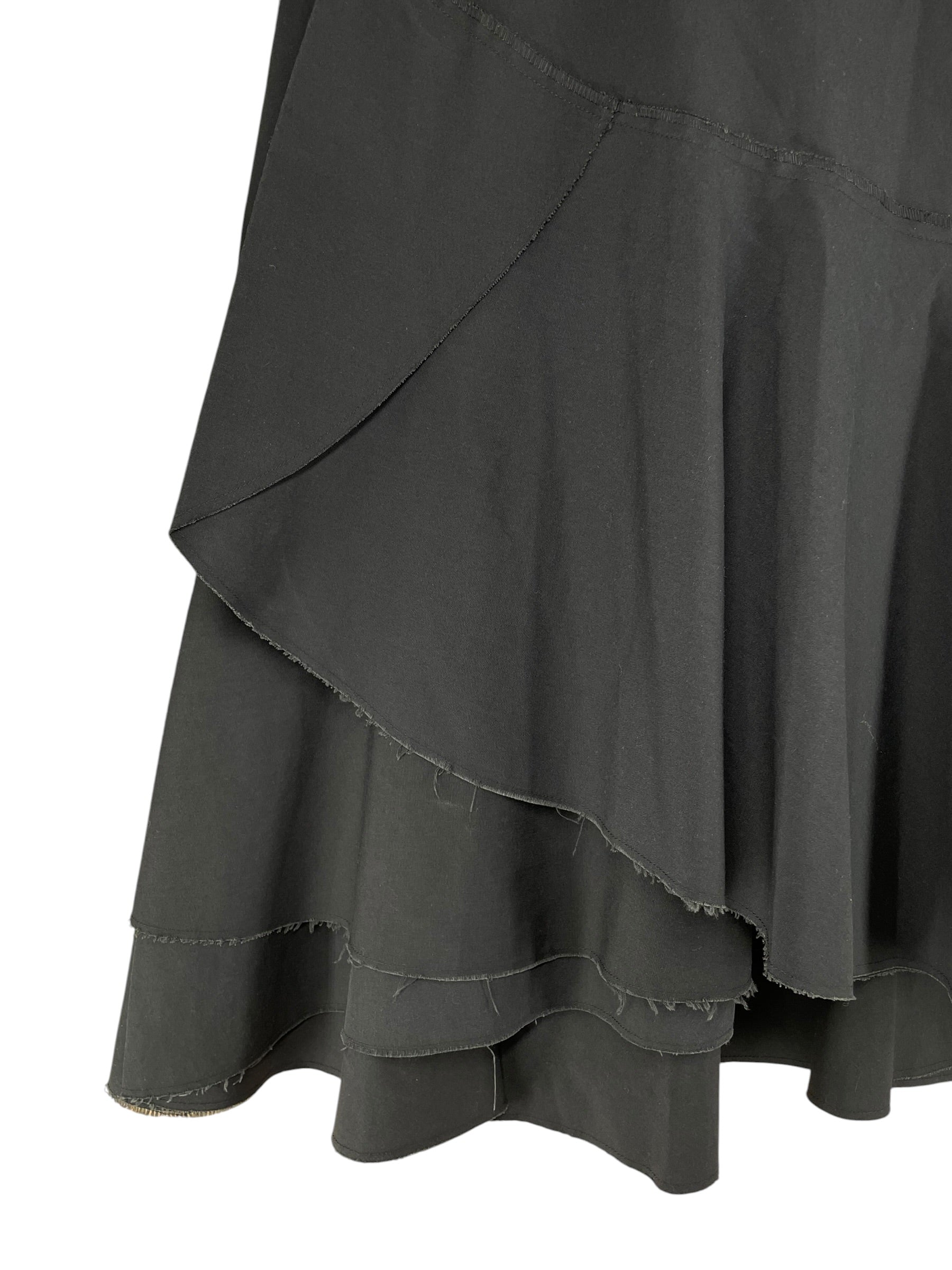 JUNYA WATANABE COMME des GARCONS/Skirt/M/Cotton/BLK/AD1998 RUNWAY DISTRESSED SKIRT view 5