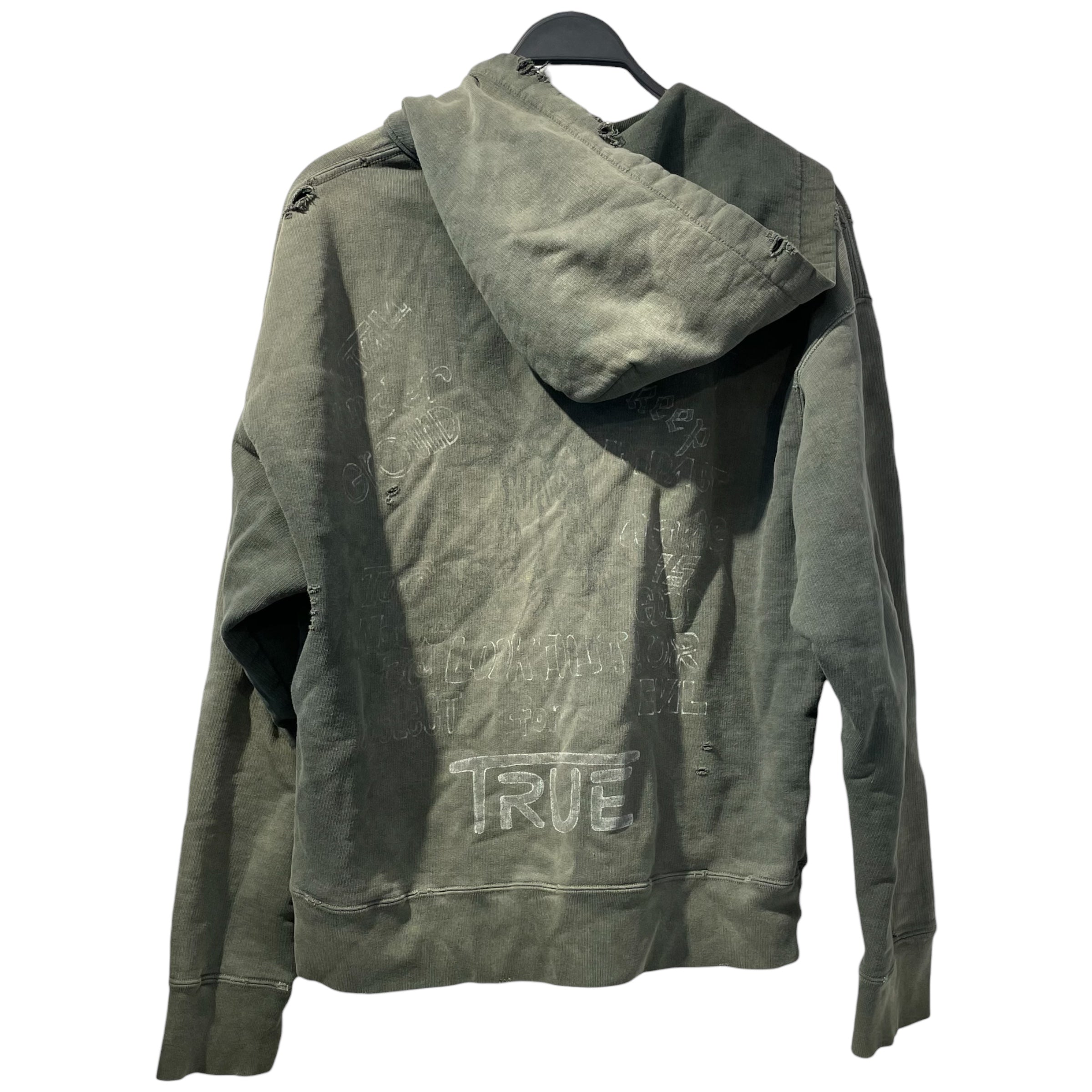 maison Mihara Yasuhiro/Hoodie/46/Cotton/GRN/ view 2