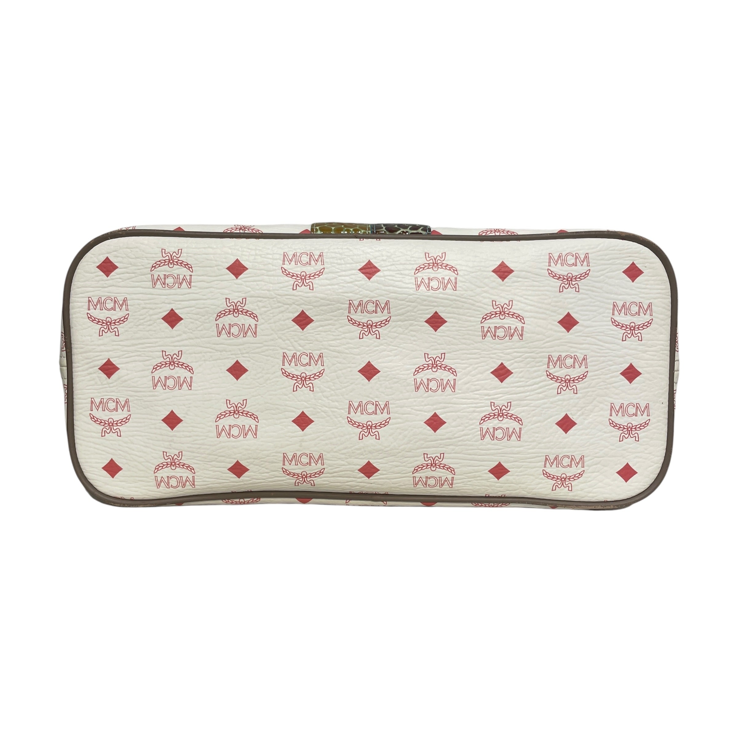 MCM/Tote Bag/Monogram/Leather/WHT/Lion Princess Tote bag view 3
