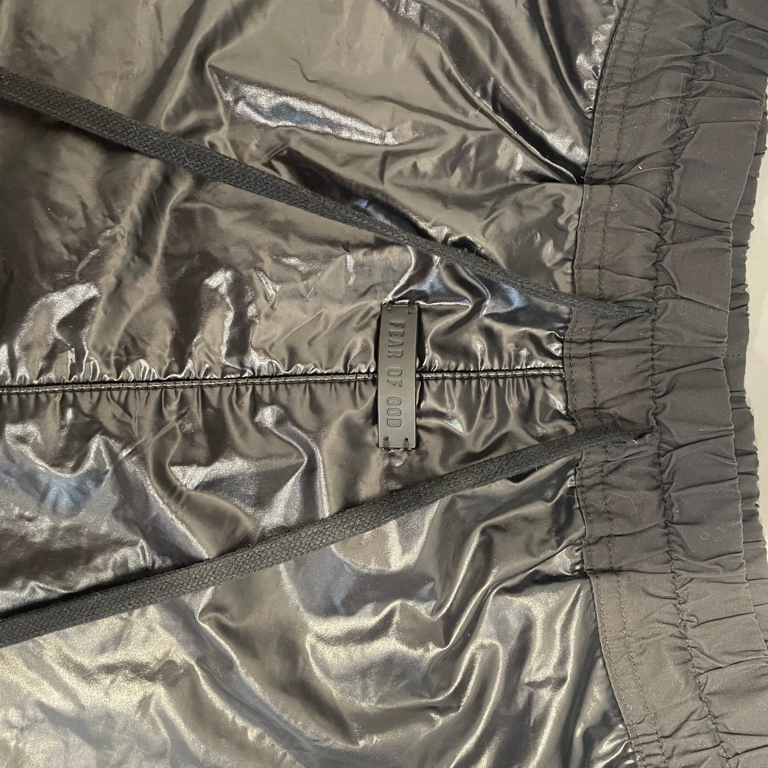 FEAR OF GOD/Shorts/M/Faux Leather/BLK/Seventh Collection Track Short view 3