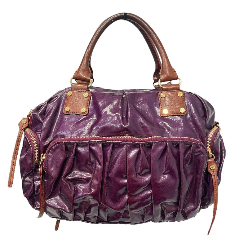 MZ WALLACE/Hand Bag/Plaid/Cotton/PPL/SHINEY PURPLE