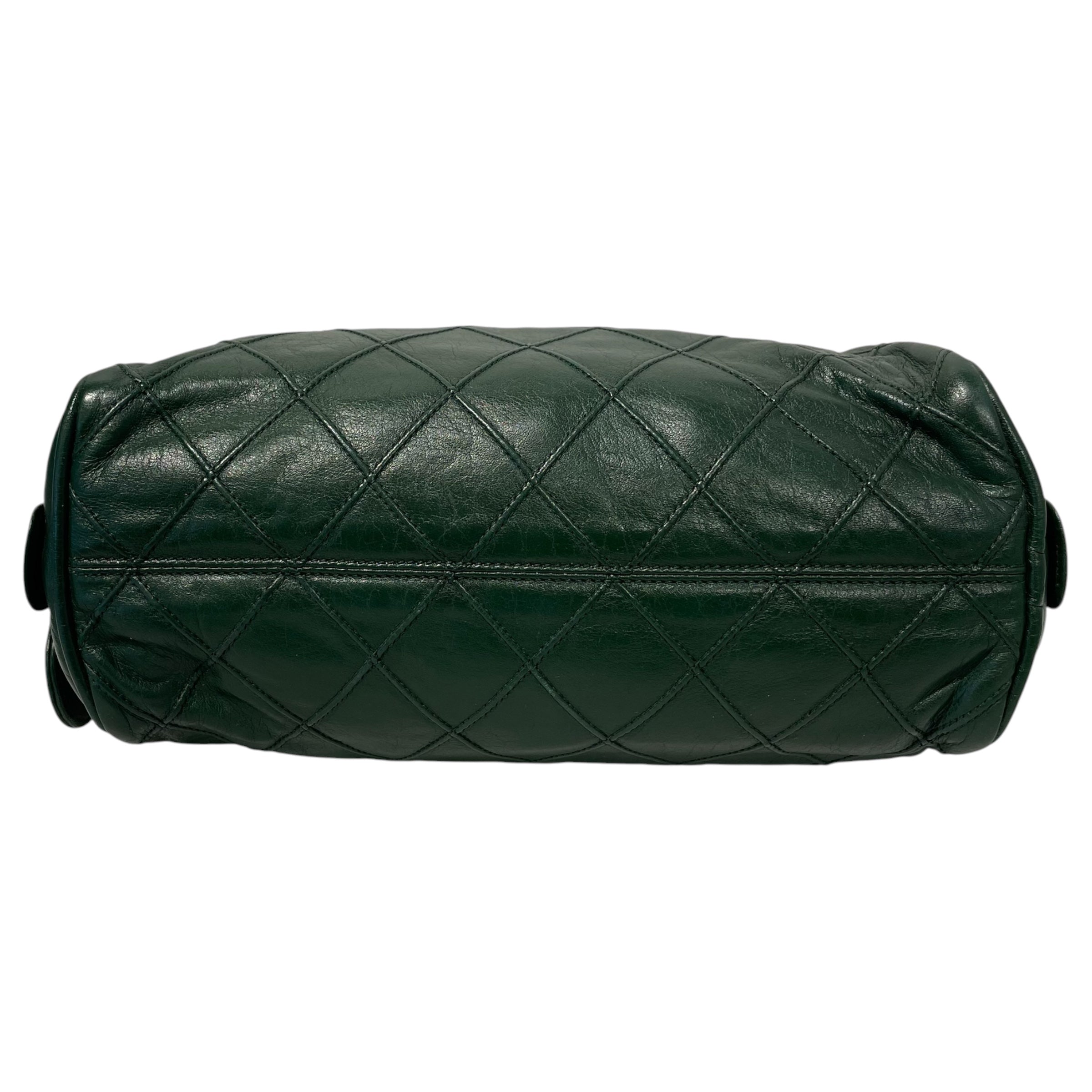 CHANEL/Cross Body Bag/Lambskin/GRN/vintage view 6