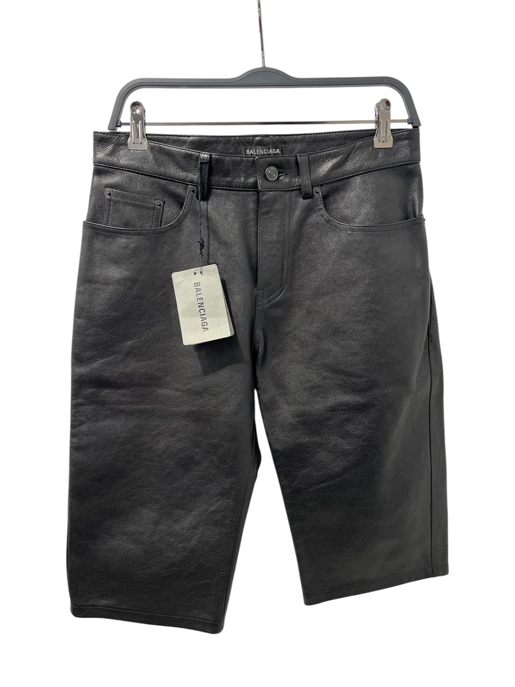 BALENCIAGA/Shorts/44/Leather/BLK/JP57 2023 00019 NWT view 5