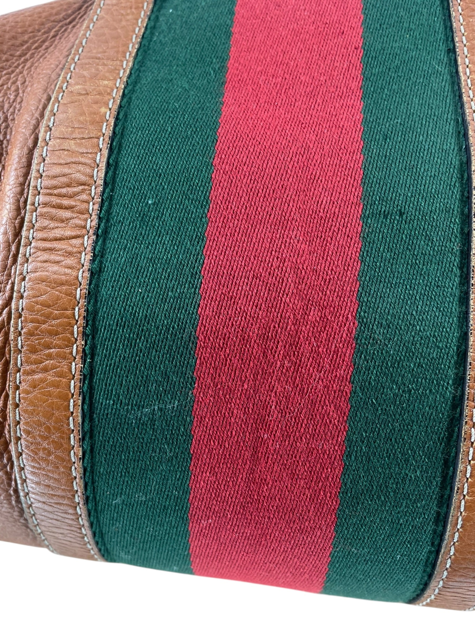 GUCCI/Bag/Leather/CML/GUCCI BOSTON RED GREEN STRIPE view 9