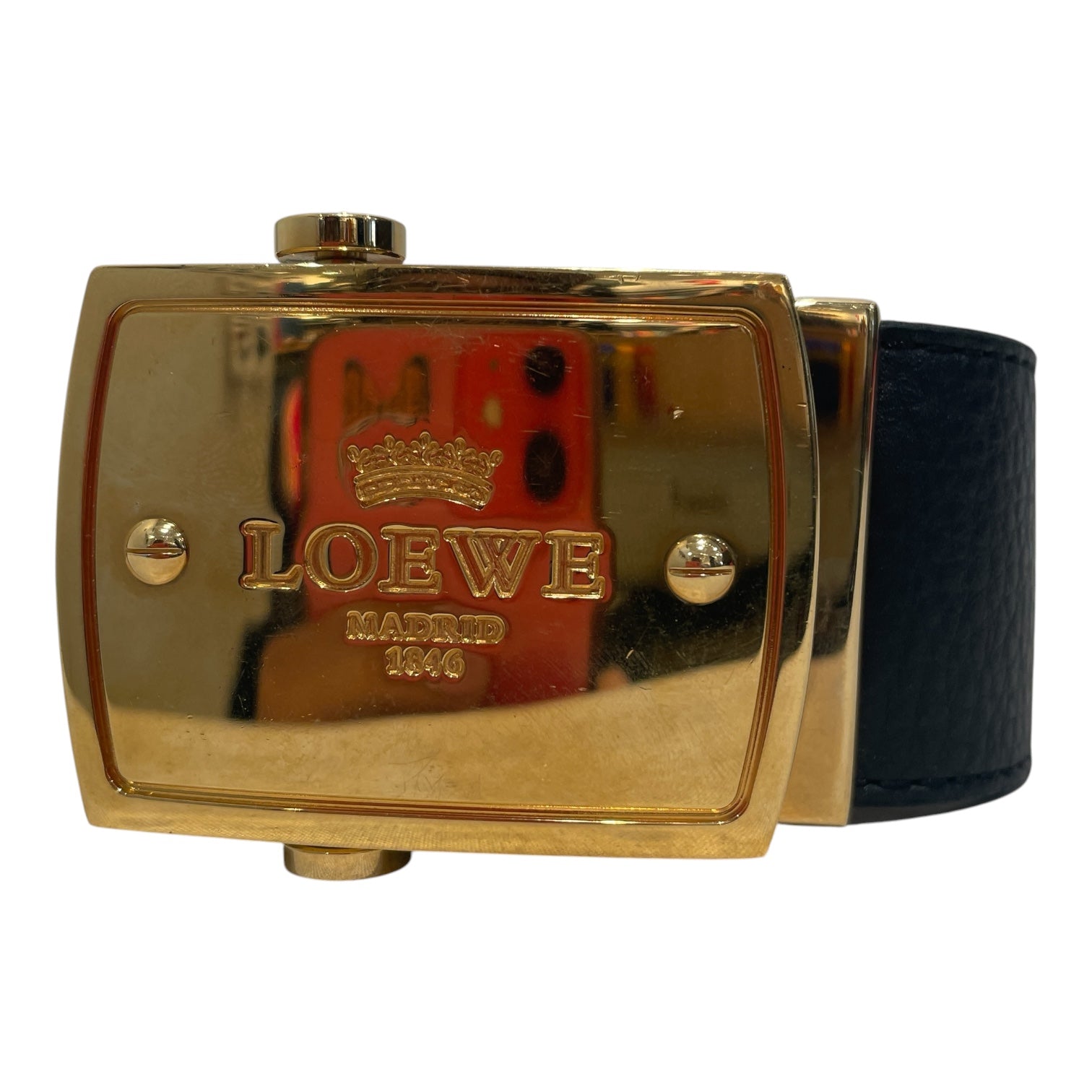 LOEWE/Belt/Black/Leather/ view 1