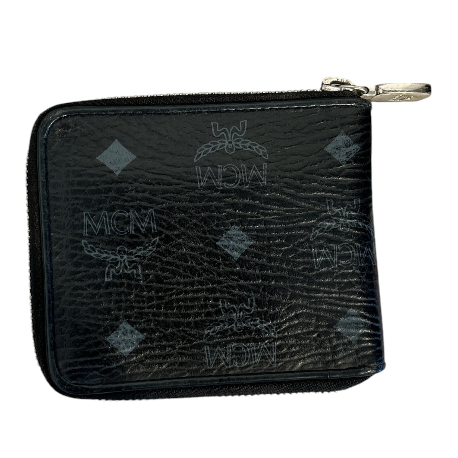 MCM/Coin Wallet/Monogram/Leather/BLK/PINK/BLUE STRIPE COIN PURSE view 2