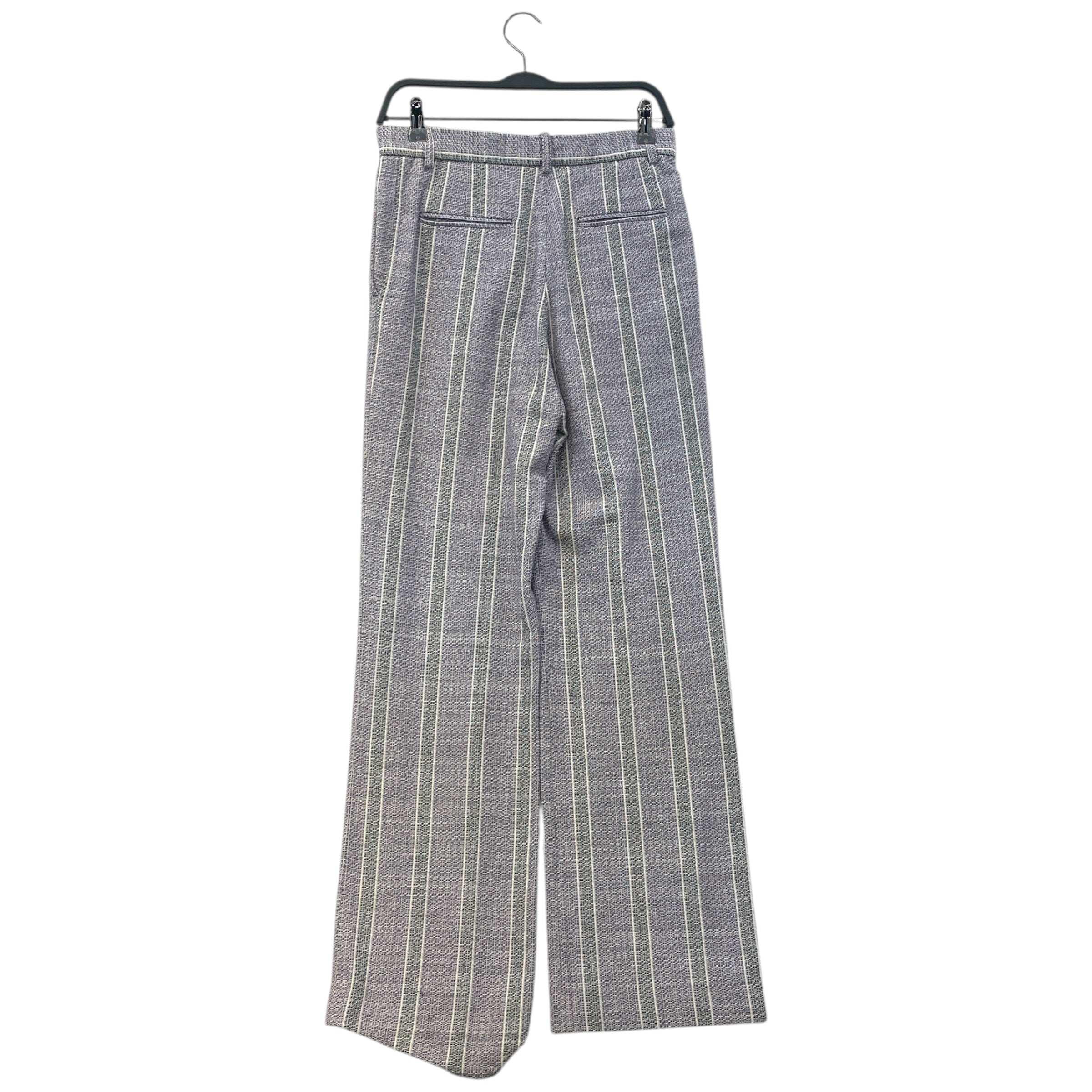 Acne Studios/Wide Leg Pants/34/Stripe/Cotton/PPL/acne blk/purp stripe view 2