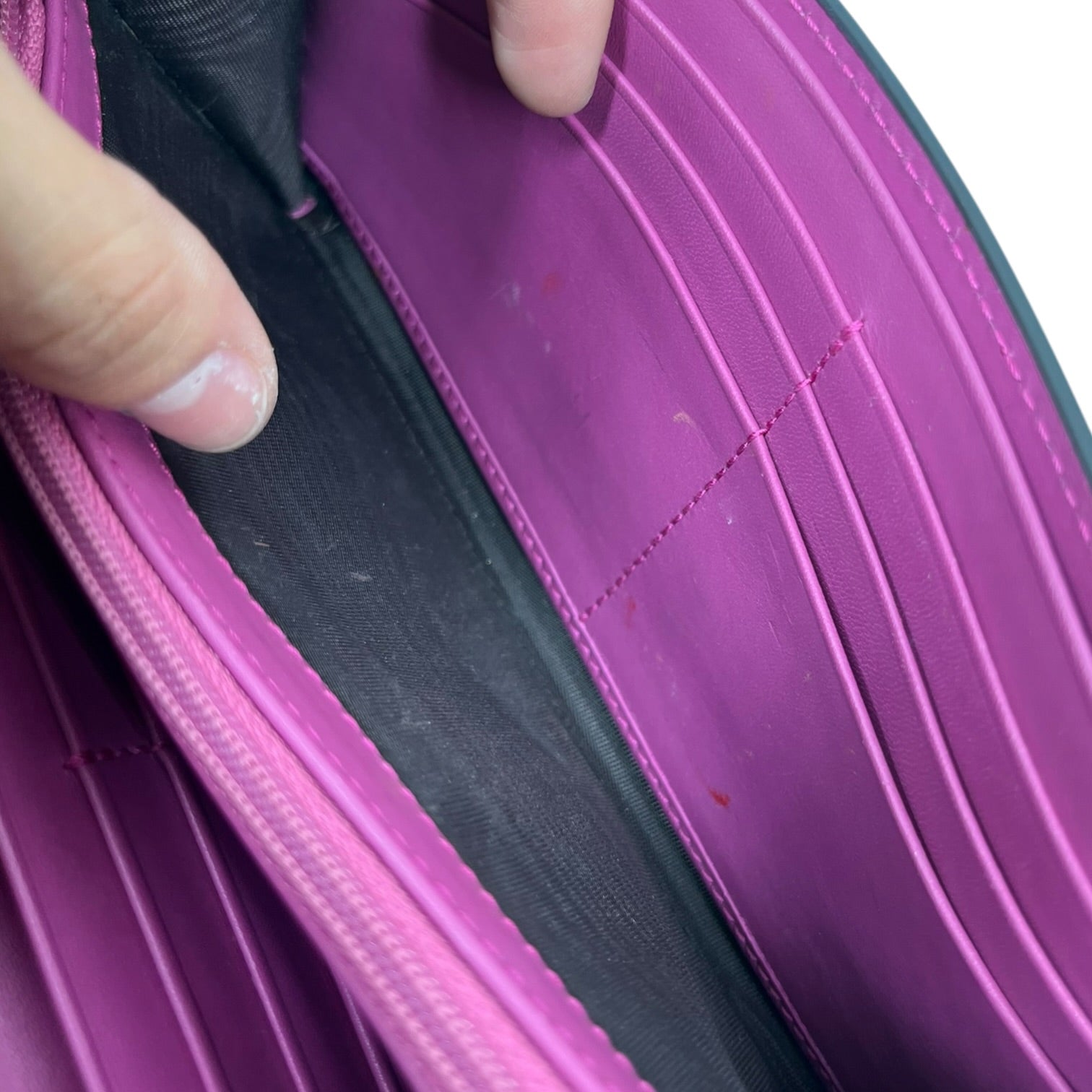 GUCCI/Long Wallet/Monogram/Leather/RED/L's/Supreme GG view 5