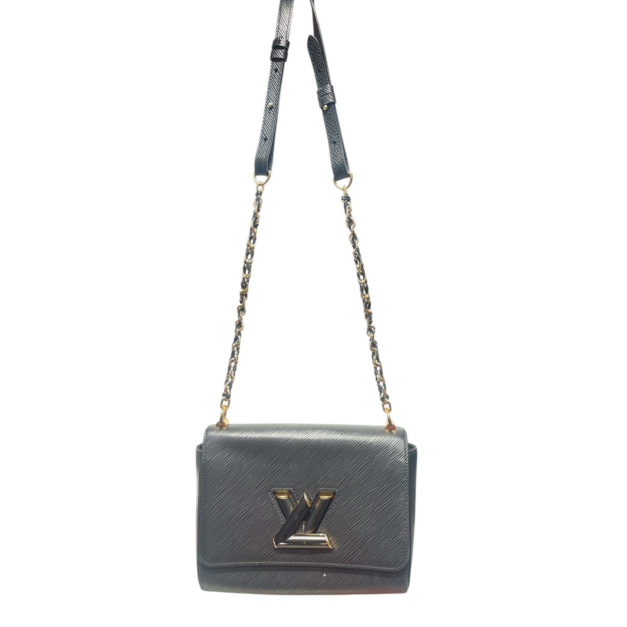 LOUIS VUITTON/Cross Body Bag/Leather/BLK/TWIST MM BAG EPI LEATHER view 1