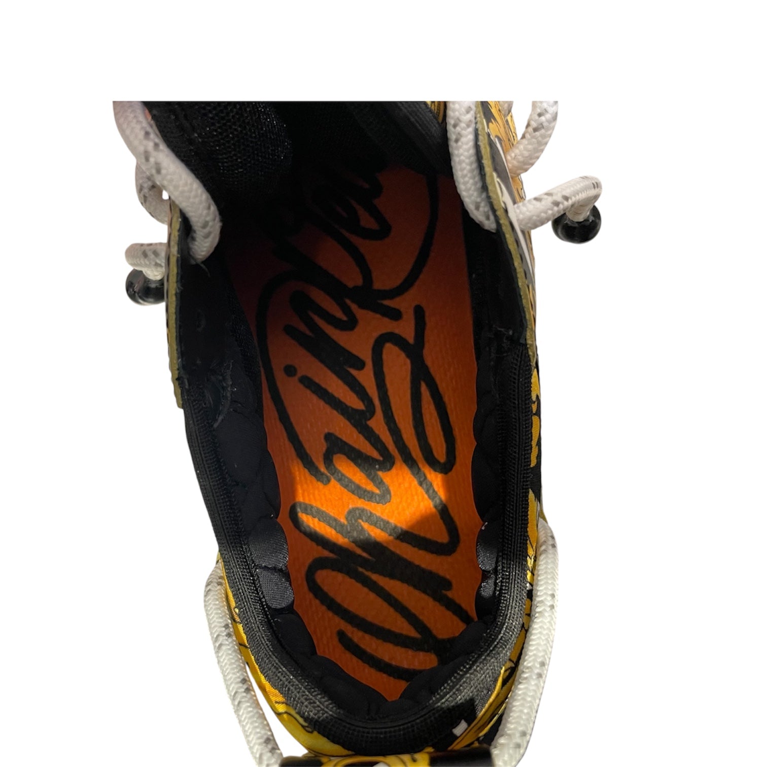 VERSACE/Low-Sneakers/EU 43/Floral Pattern/Leather/YEL/YELLOW/BLACK FLOWERS view 3