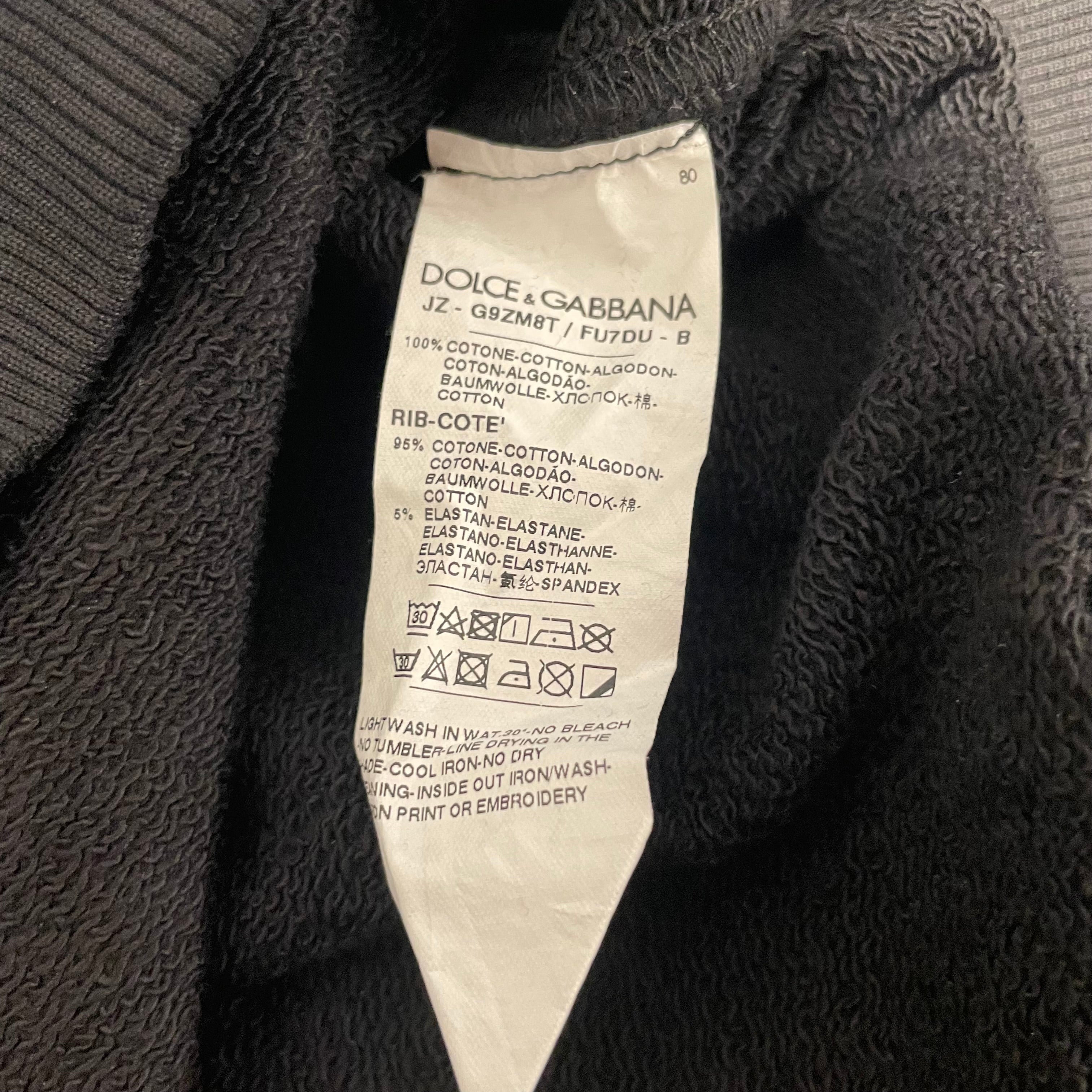 DOLCE&GABBANA/Sweatshirt/46/Cotton/BLK/DG MILANO view 4