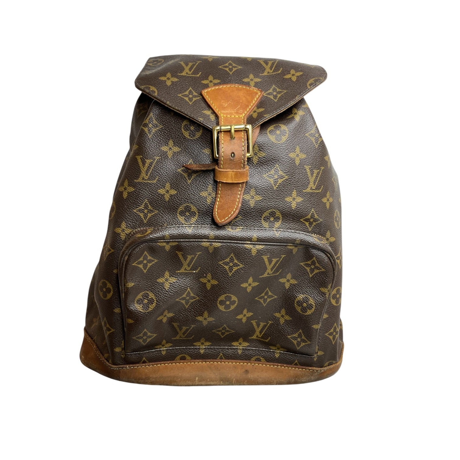 LOUIS VUITTON/Backpack/Monogram/Leather/BRW/BUCKLE BACKPACK view 1