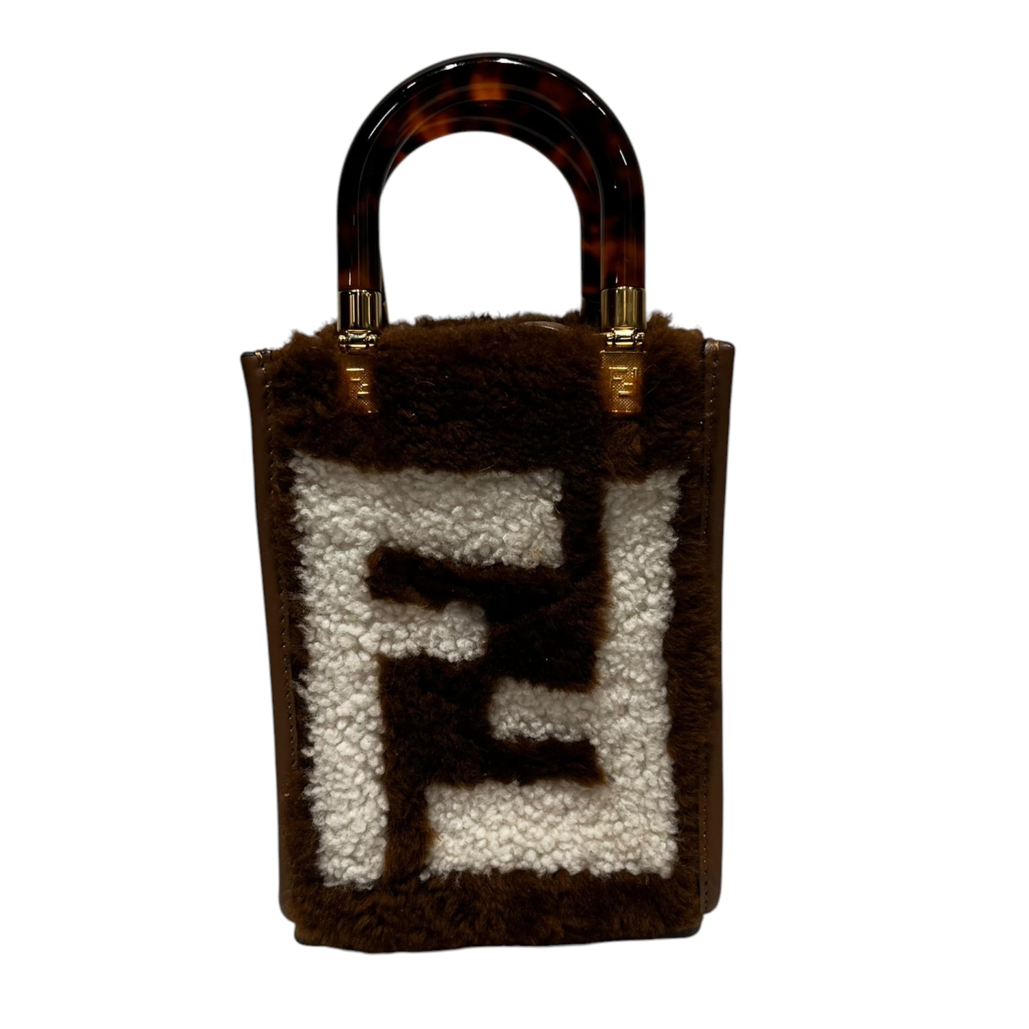 FENDI/Cross Body Bag/Monogram/Wool/BRW/FENDI SUNSHINE CROSSBODY view 1