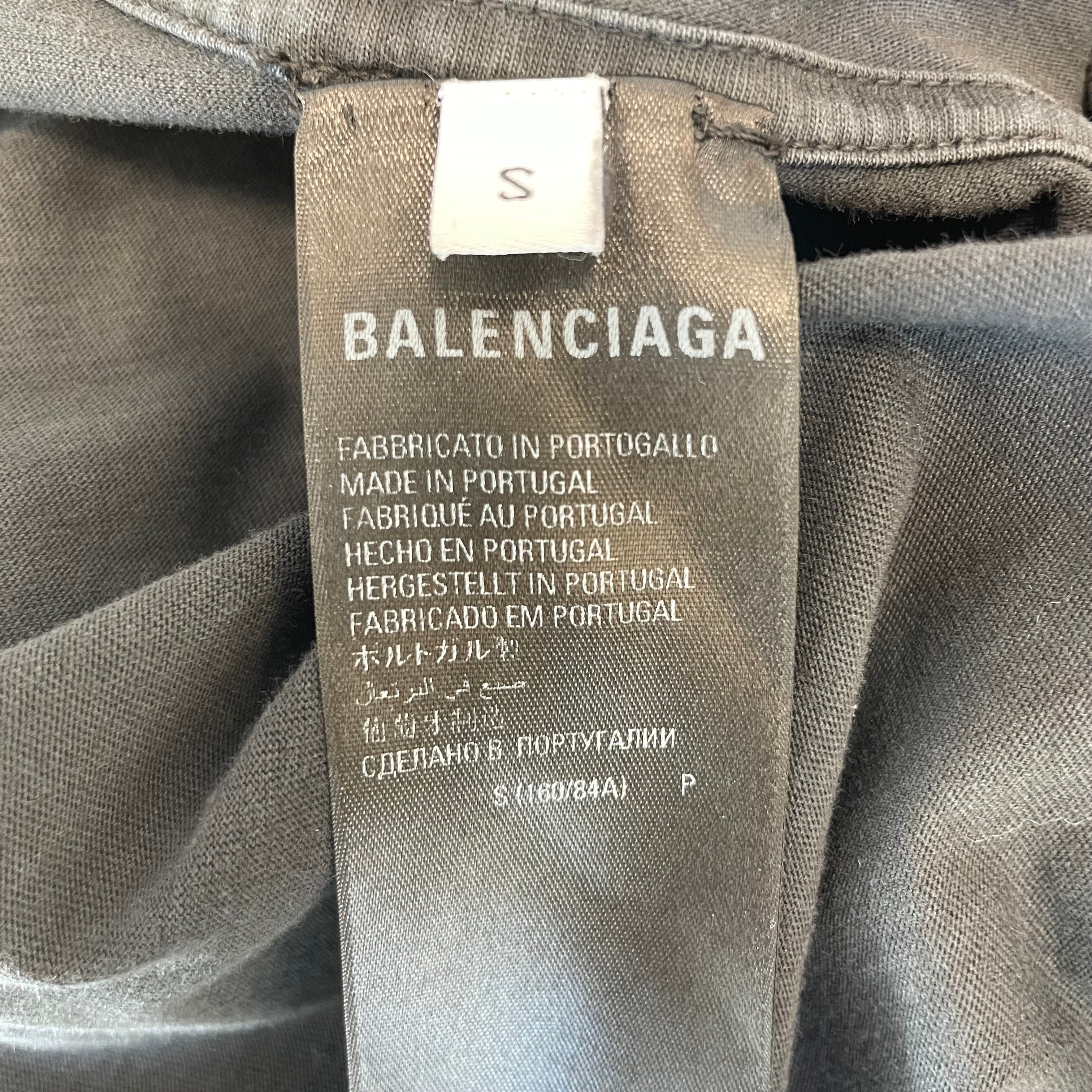 BALENCIAGA/T-Shirt/S/Cotton/BLK/360 TUBLAR SHIRT view 5