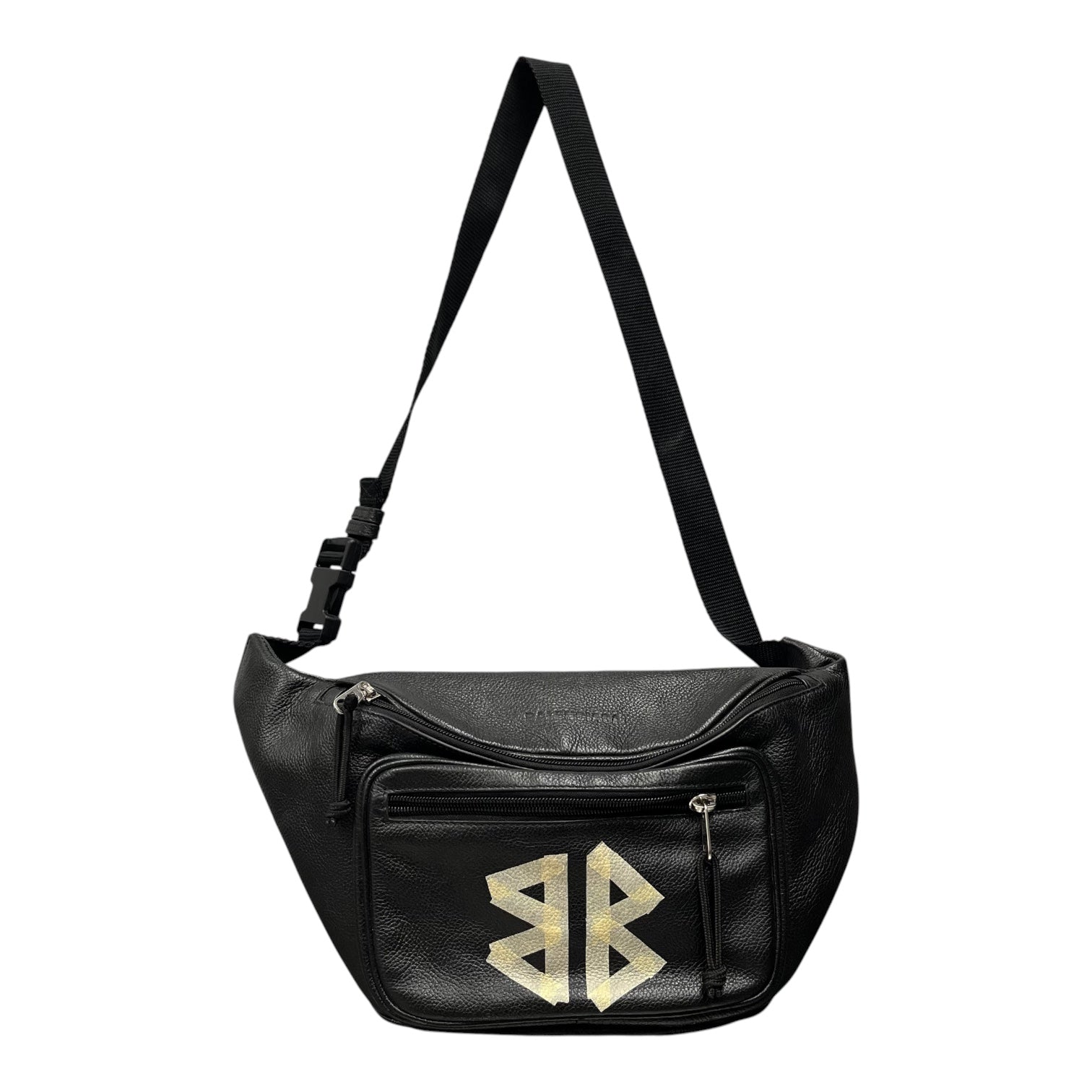BALENCIAGA/Fanny Pack/Leather/BLK/ view 1