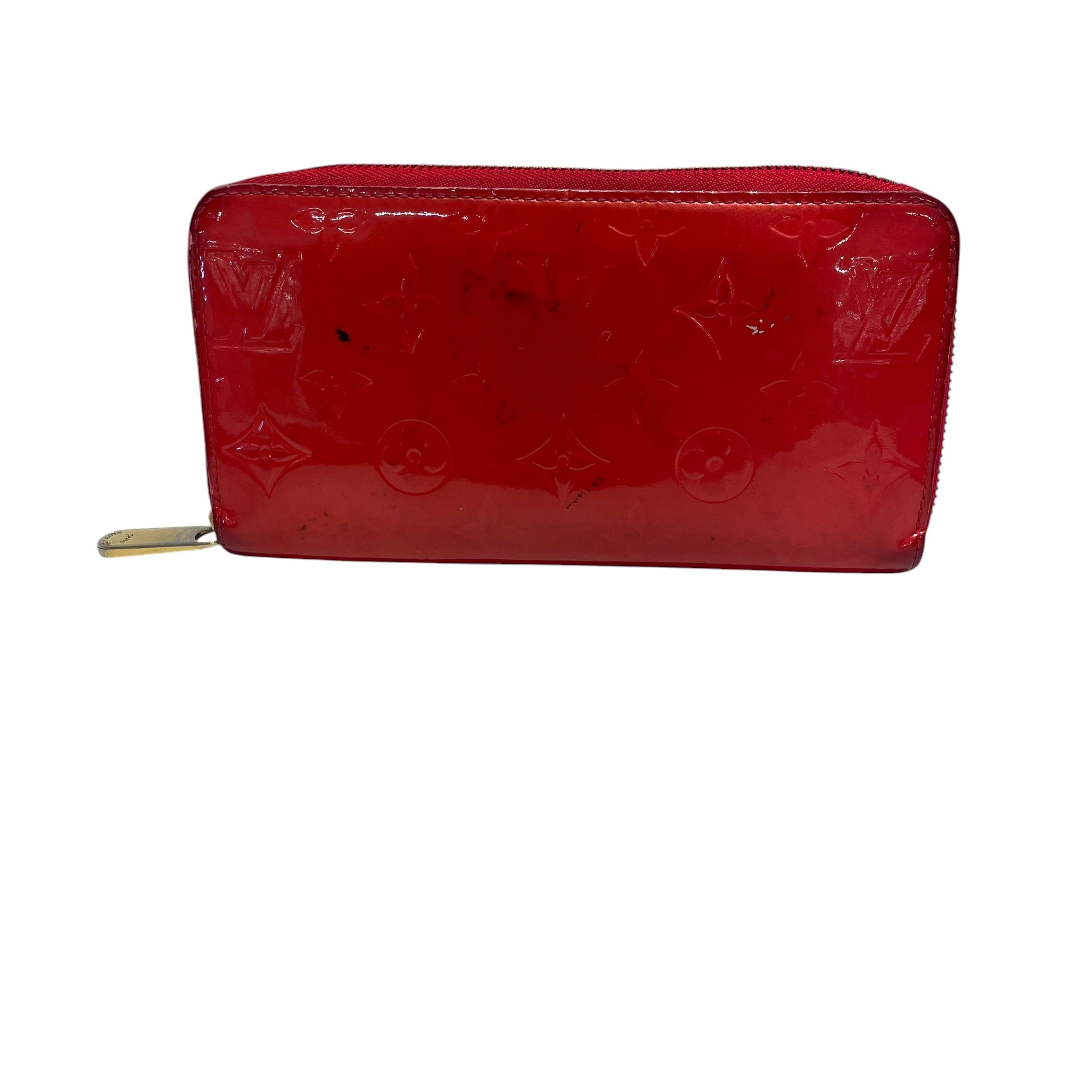 LOUIS VUITTON/Long Wallet/Leather/RED/L's/Vernis Long Zippy view 1