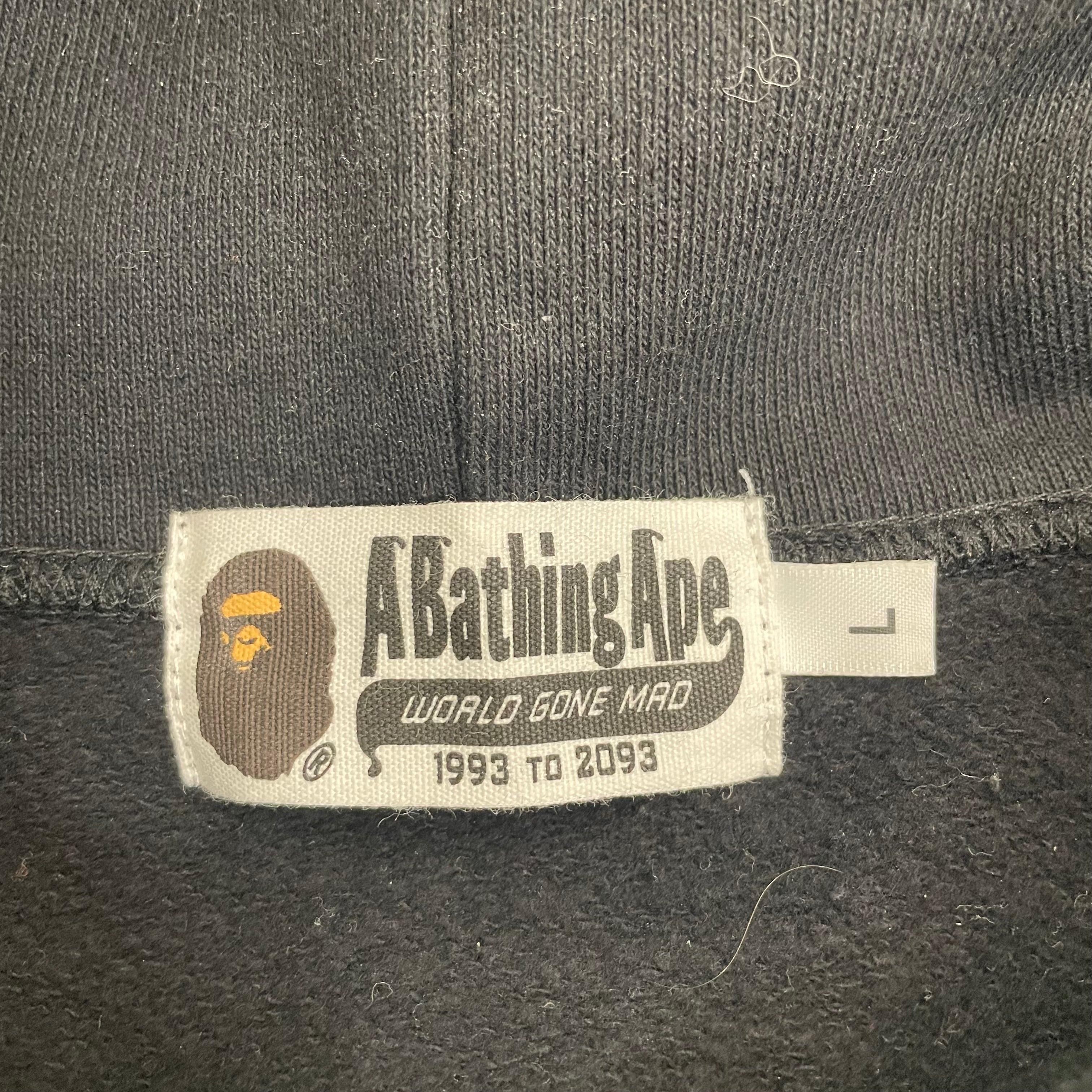 BAPE/Hoodie/L/Graphic/Cotton/BLK/APE SNOWMAN COLLEGE PULLOVER view 3