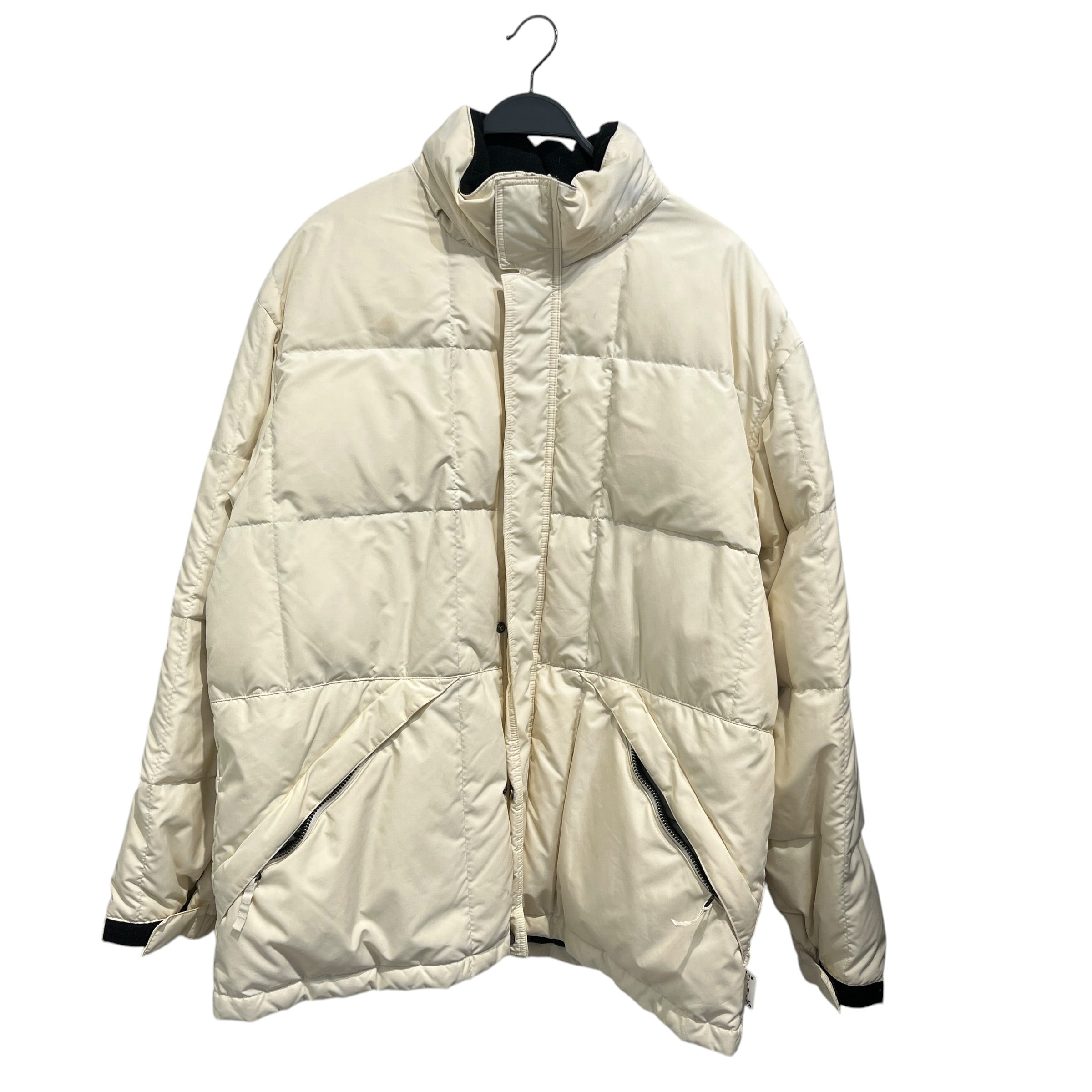 POLO RALPH LAUREN/Puffer Jkt/XL/Nylon/CRM/Single Breasted/Powder Skirt On Inside view 1
