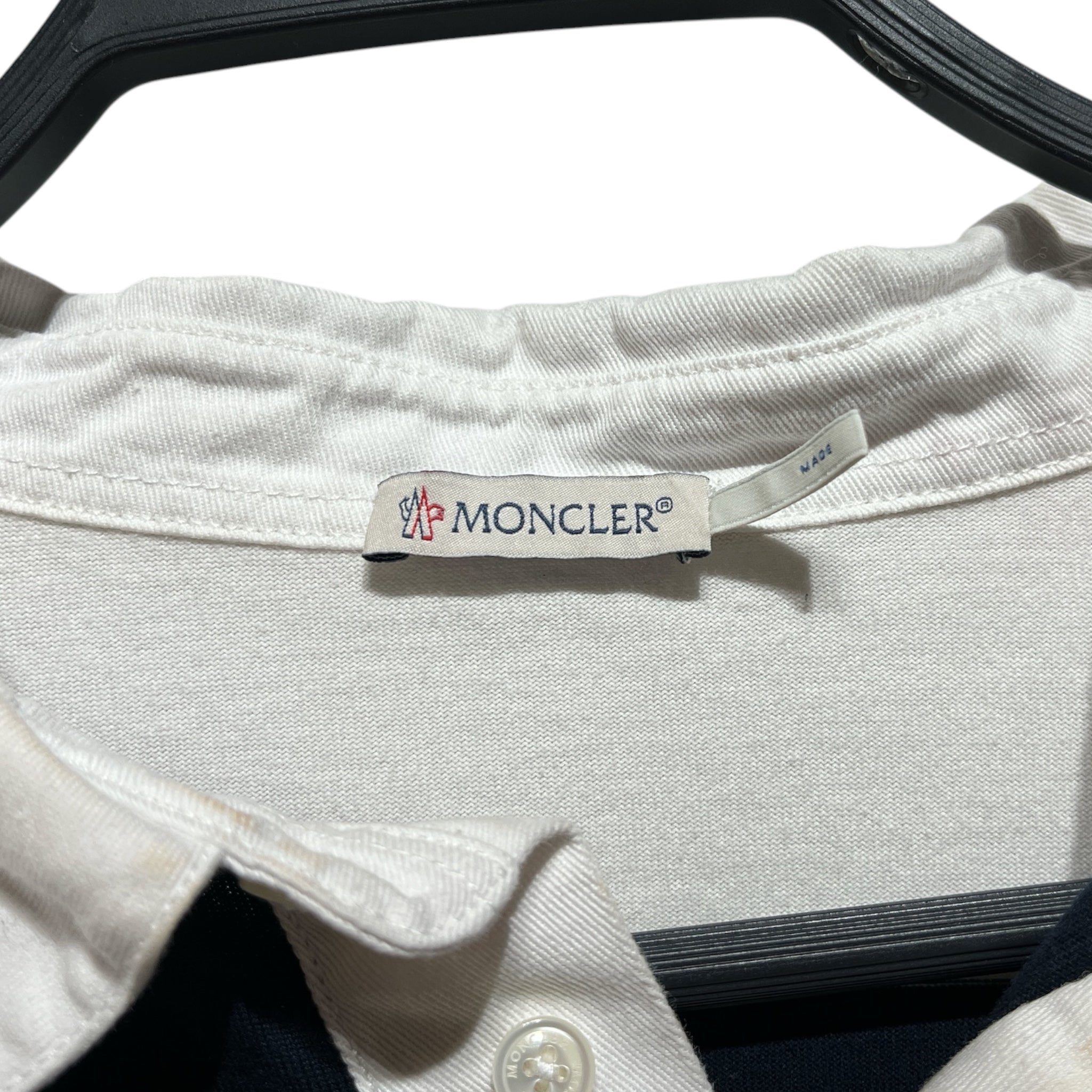 MONCLER/Polo Shirt/XXL/Cotton/NVY/Stripe/ view 3