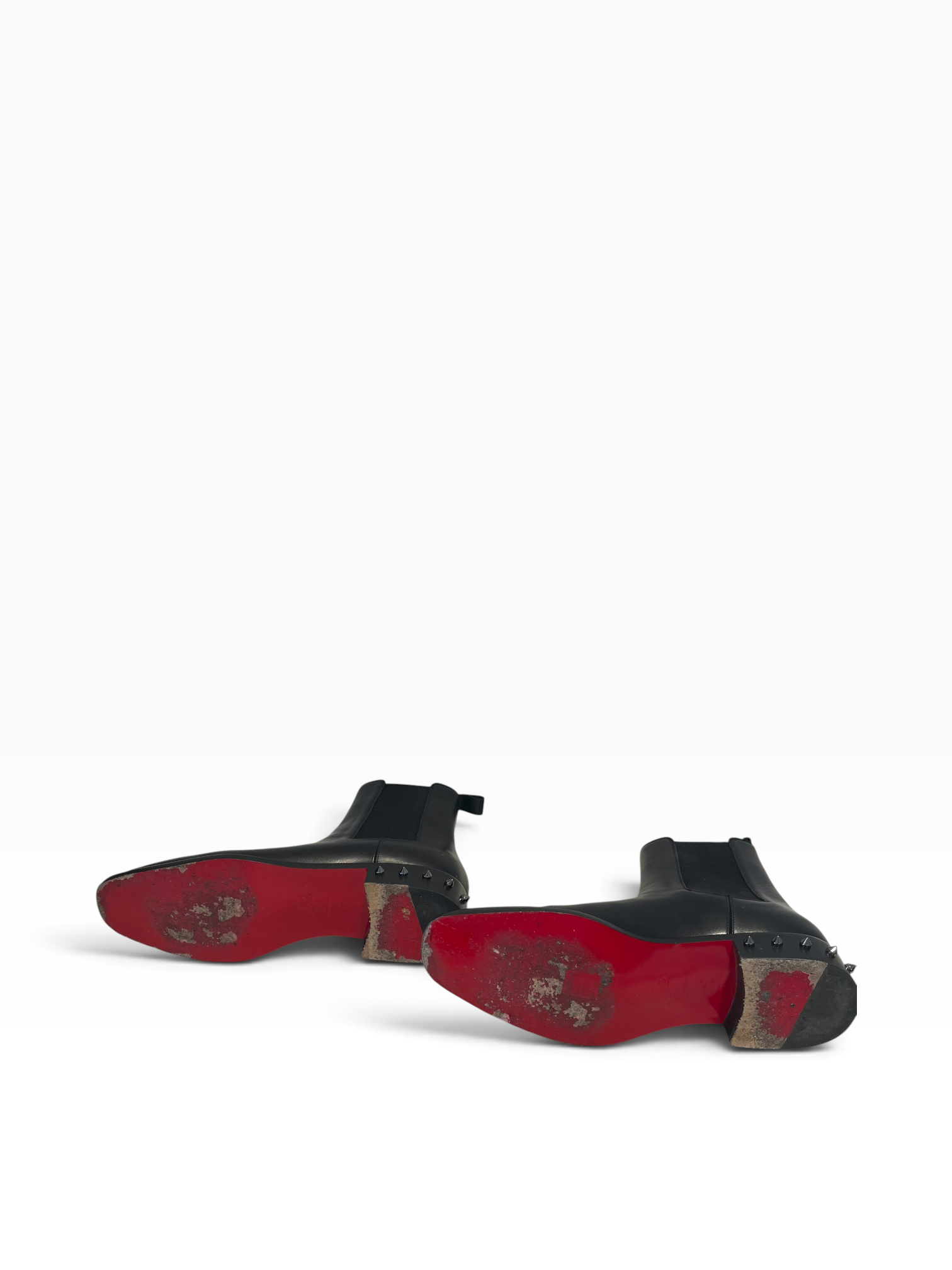 Christian Louboutin/Chelsea Boots/EU 42/Leather/BLK/Calf Leather Spiked Chelsea view 12