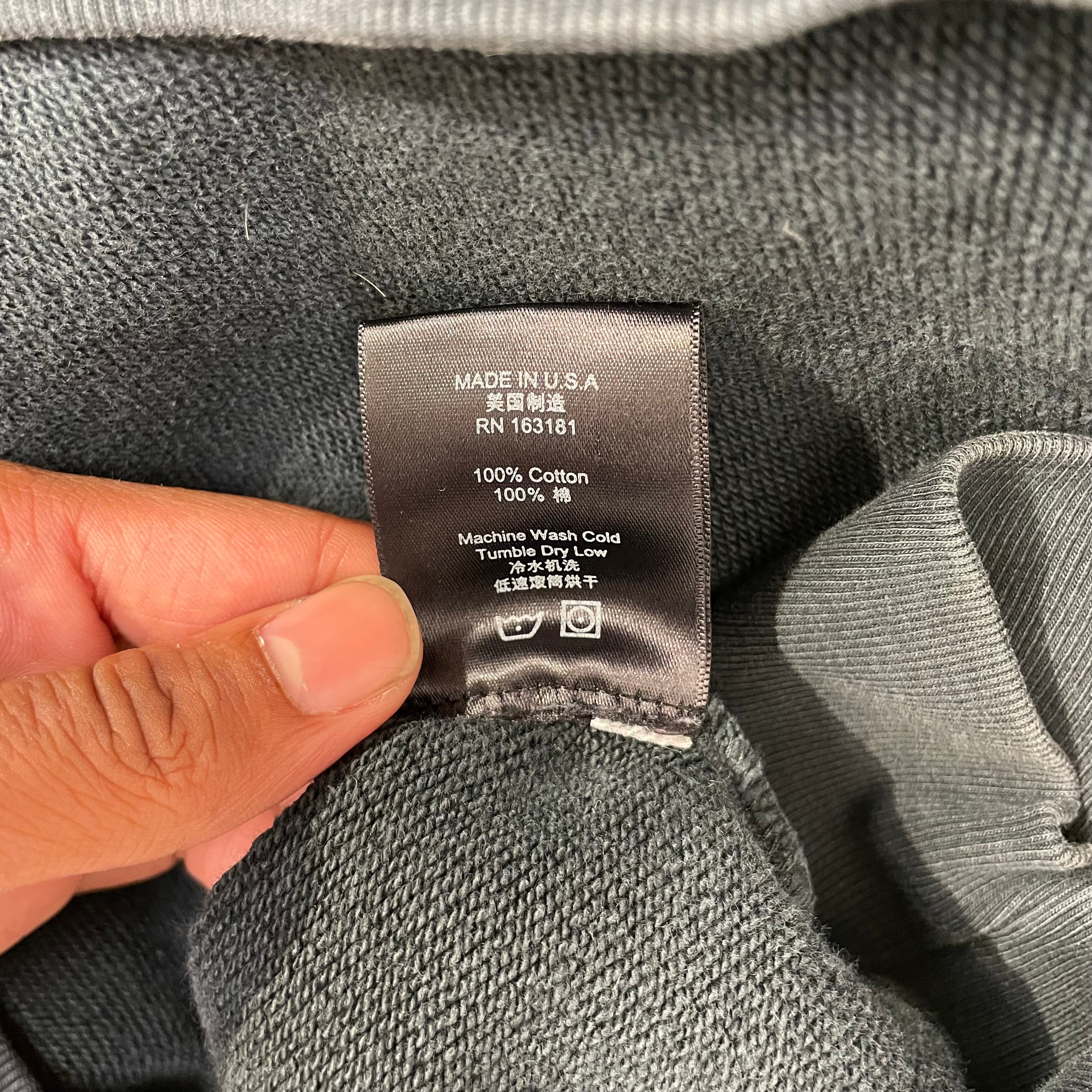 RHUDE/Hoodie/S/Cotton/GRY/MOTOSPORT view 4