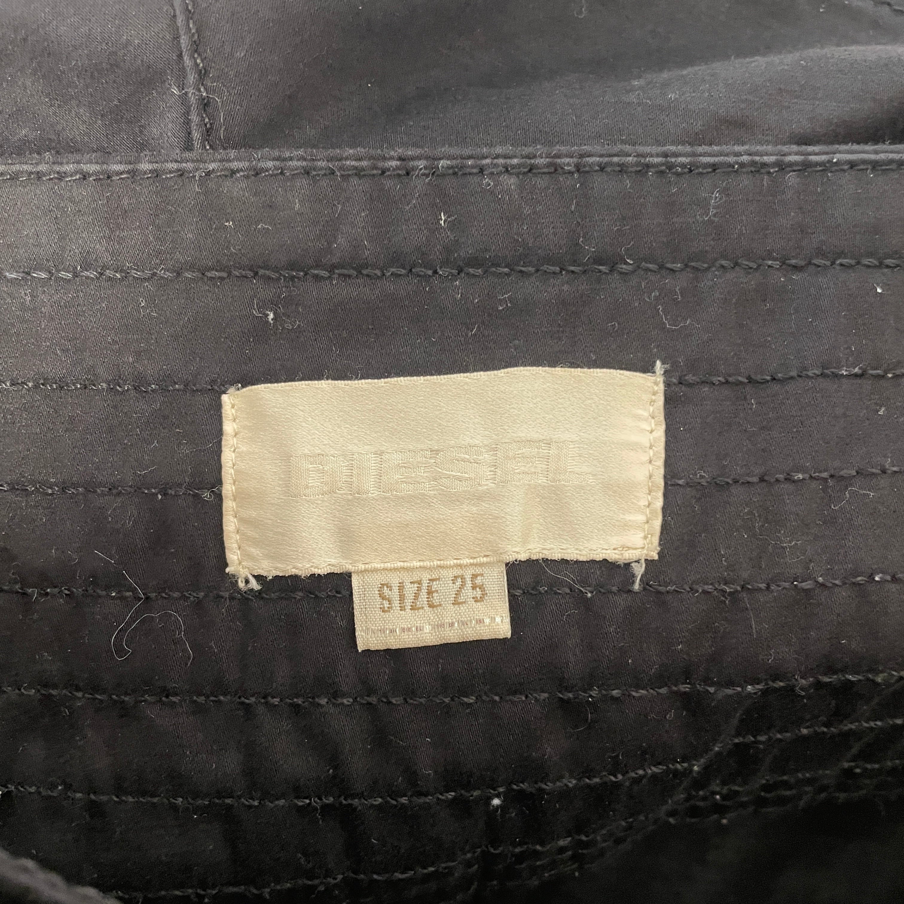 DIESEL/Shorts/25/Cotton/BLK/Y2K MINI SHORTS view 3