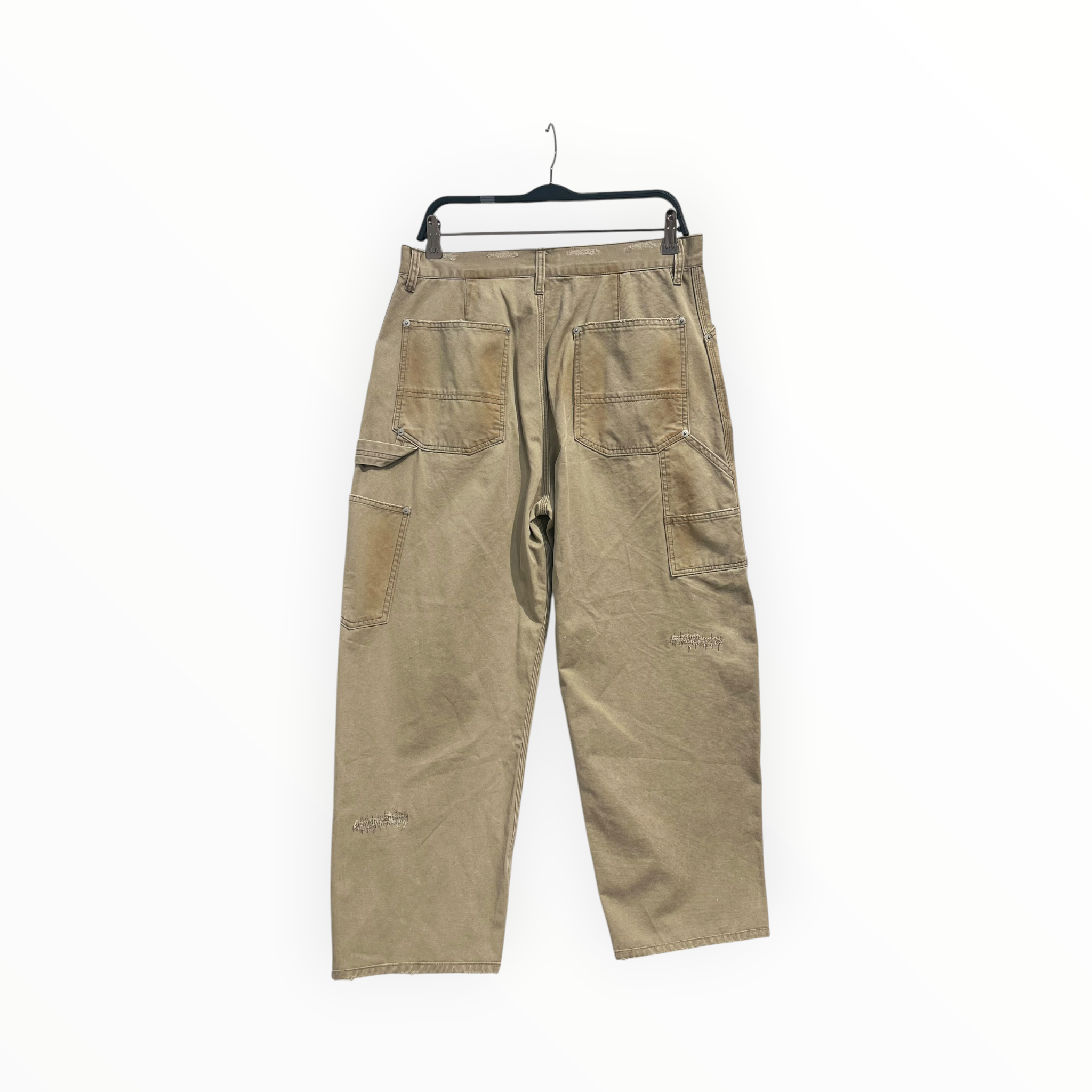 EASTLOGUE/Pants/M/Cotton/BEG/oil stained distressing view 2